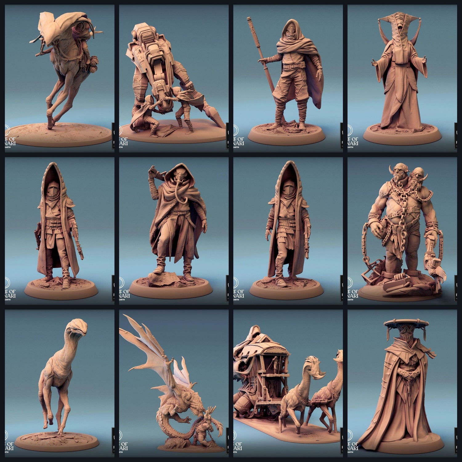 Dieses Bild ist das Kategoriebild für das Release 24_03: People of the Dunnari - Wüsten-Nomaden & Bestien