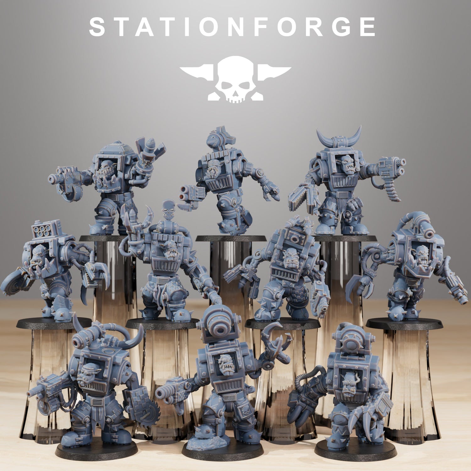 Collection-Bild für StationForge Minis: Orkaz Steelbrutes als 28-mm-Tabletop-Miniaturen