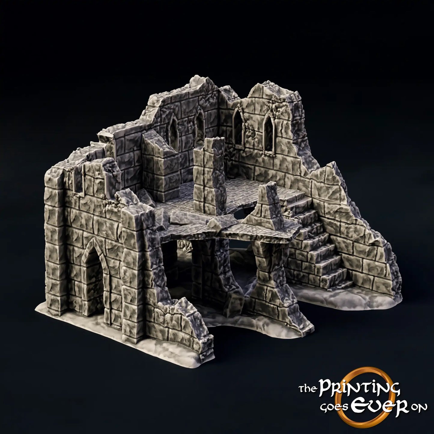 Produktfoto Tabletop 28mm The Printing Goes Ever On (TPGEO) 0: Ruine E - Trümmer einer mittelalterlichen Stadt - Zerstörtes Haus