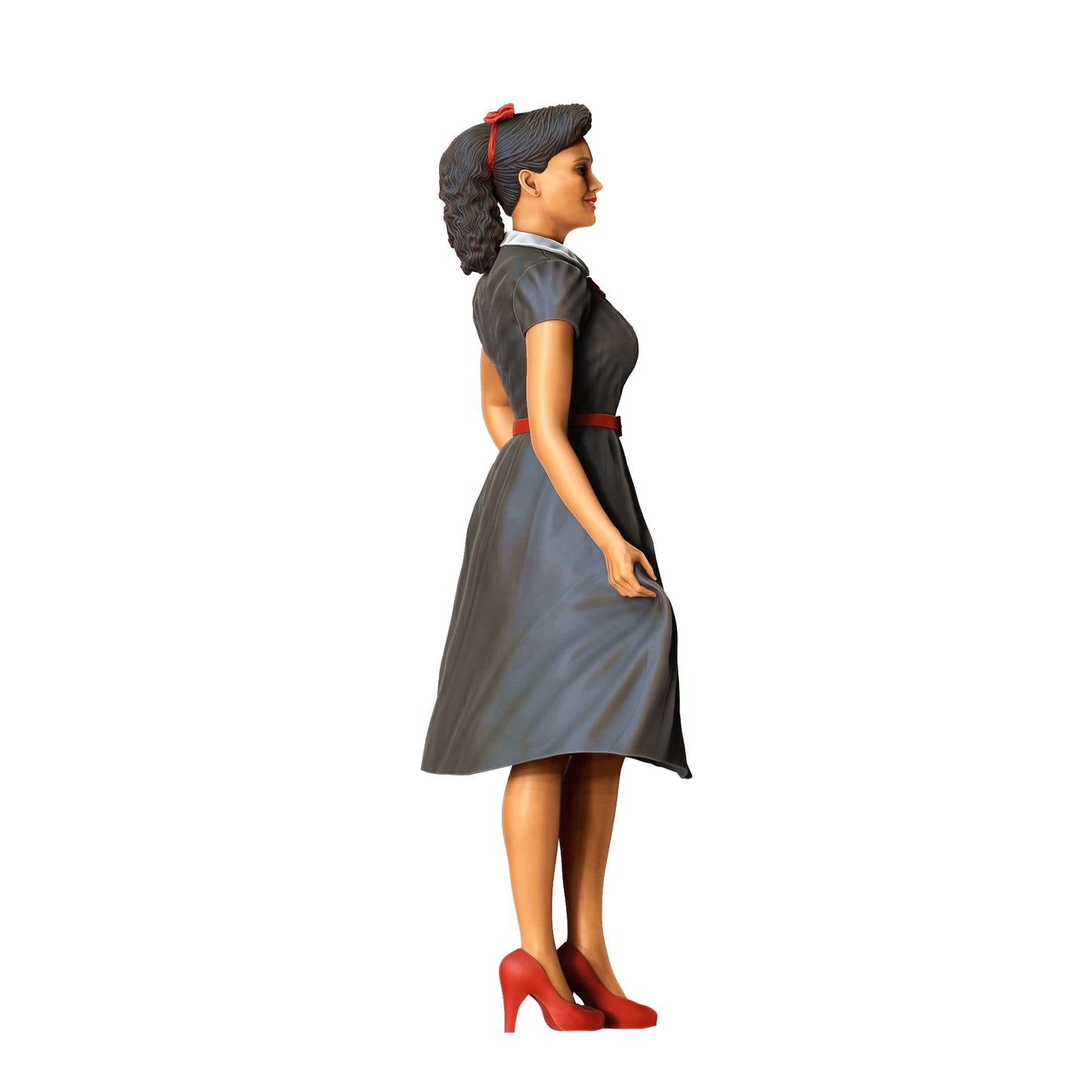 Produktfoto Diorama und Modellbau Miniatur Figur: Frau in Kleid - Rockabilly Style Rock n Roll