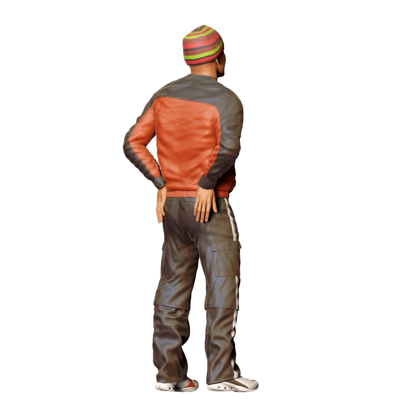 Miniatur Figur: Mann mit Mütze und Lederjacke (Nr. 281)