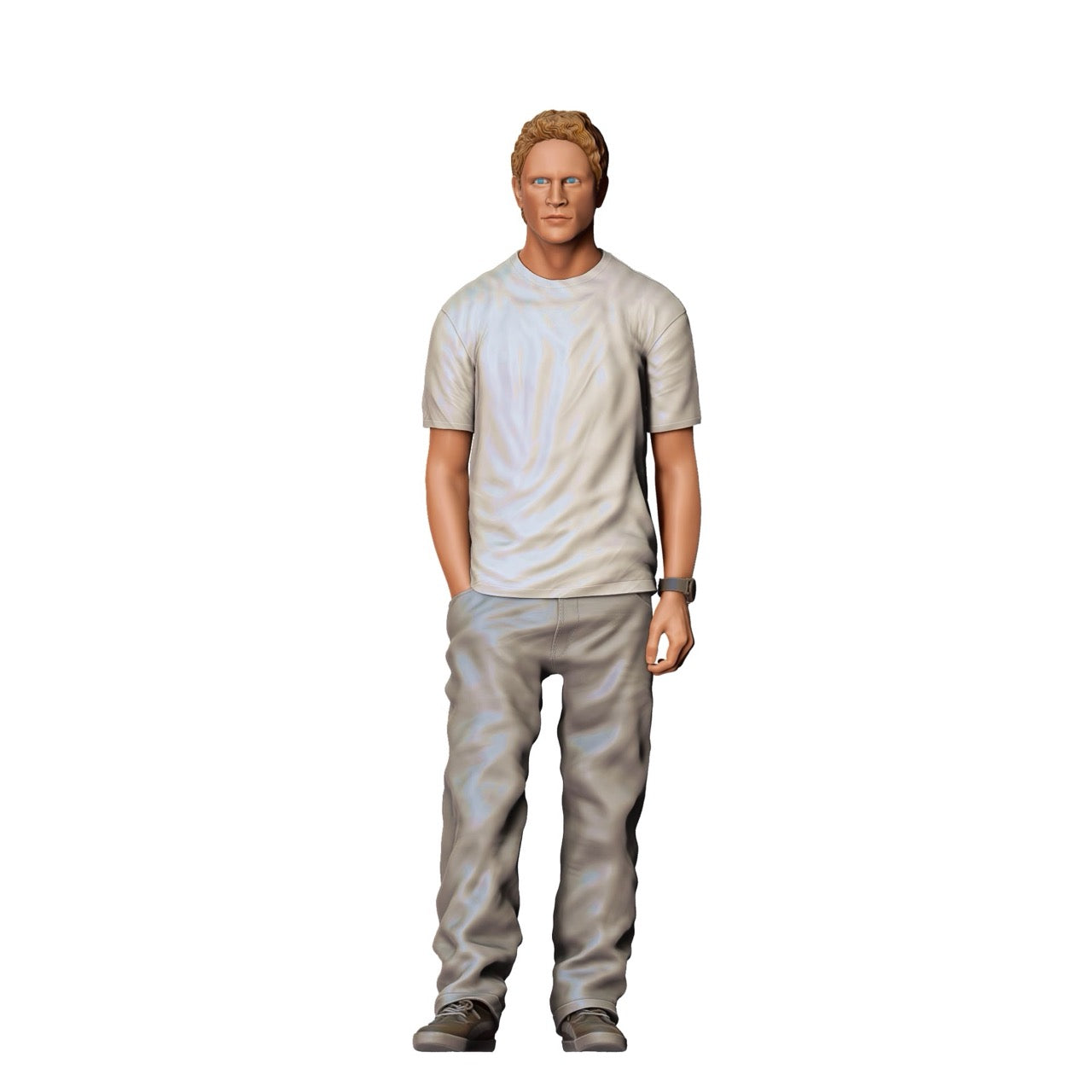 Miniatur Figur: Mann mit Hemd und Jeans (Nr. 282)