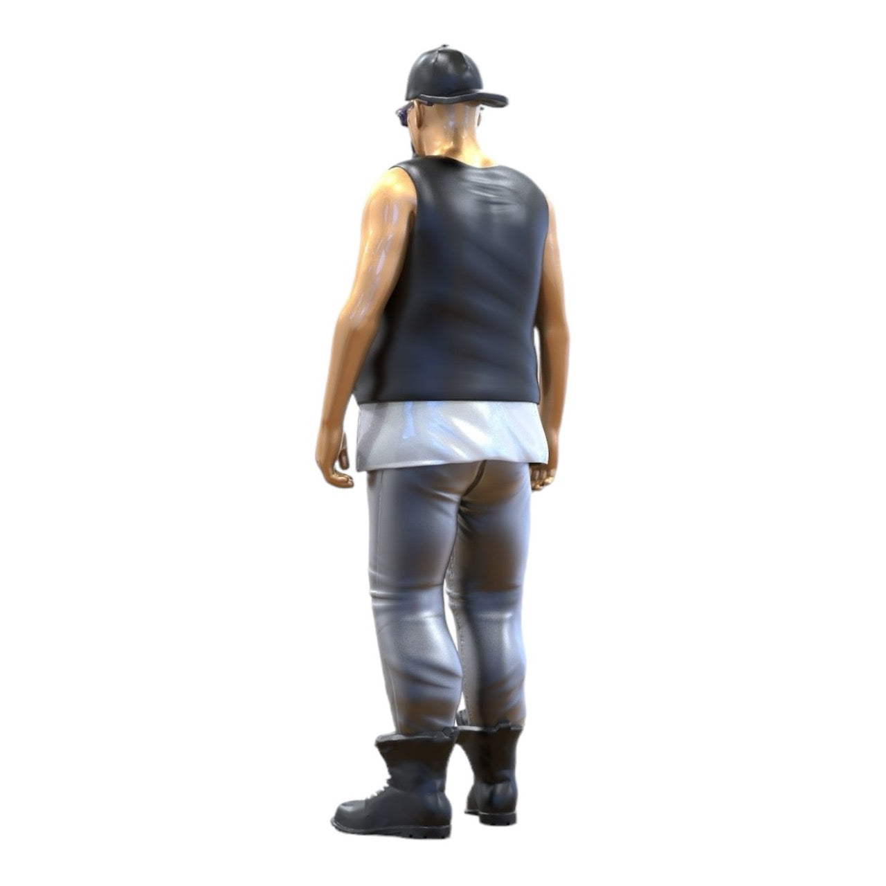 Miniatur Figur: Biker/Gang Mitglied mit Weste und Sonnenbrille (Nr. 285)