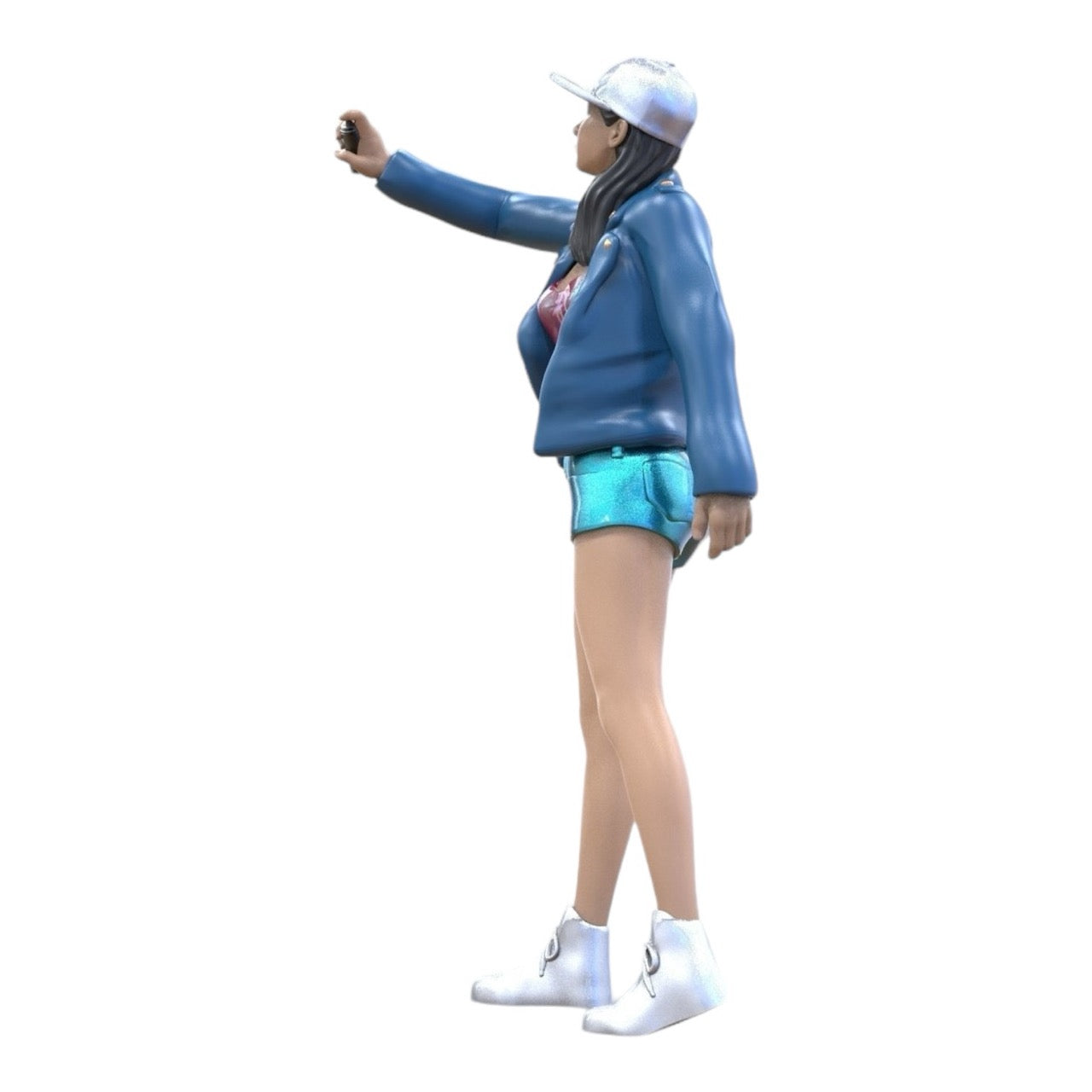 Produktbild 7 von 7: Miniatur Figur: Jungendlicher Sprayer - Junge Frau mit Kappe und Graffiti Spraydose (Nr. 287)