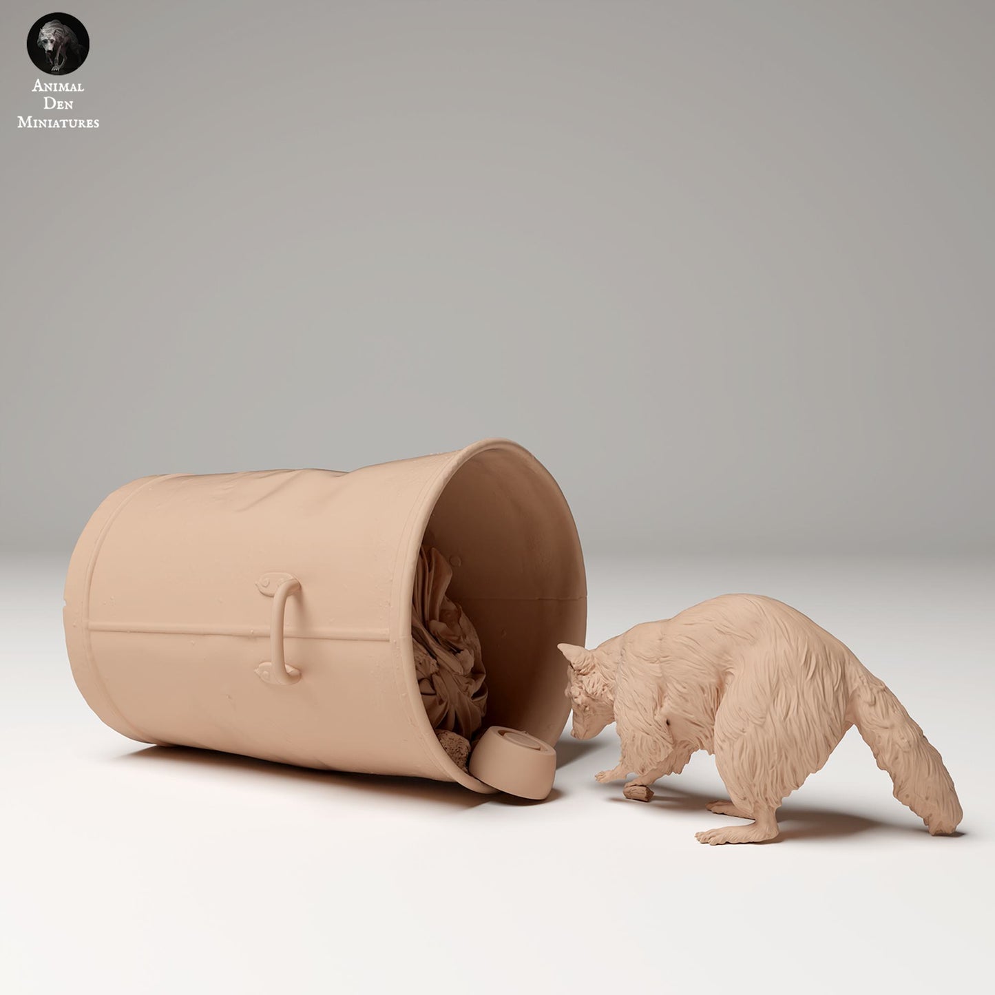 Produktfoto Tier Figur Diorama, Modellbau: 0: Wildtier Figur: Waschbär beim Müllwühlen (Ref 24_09_08)