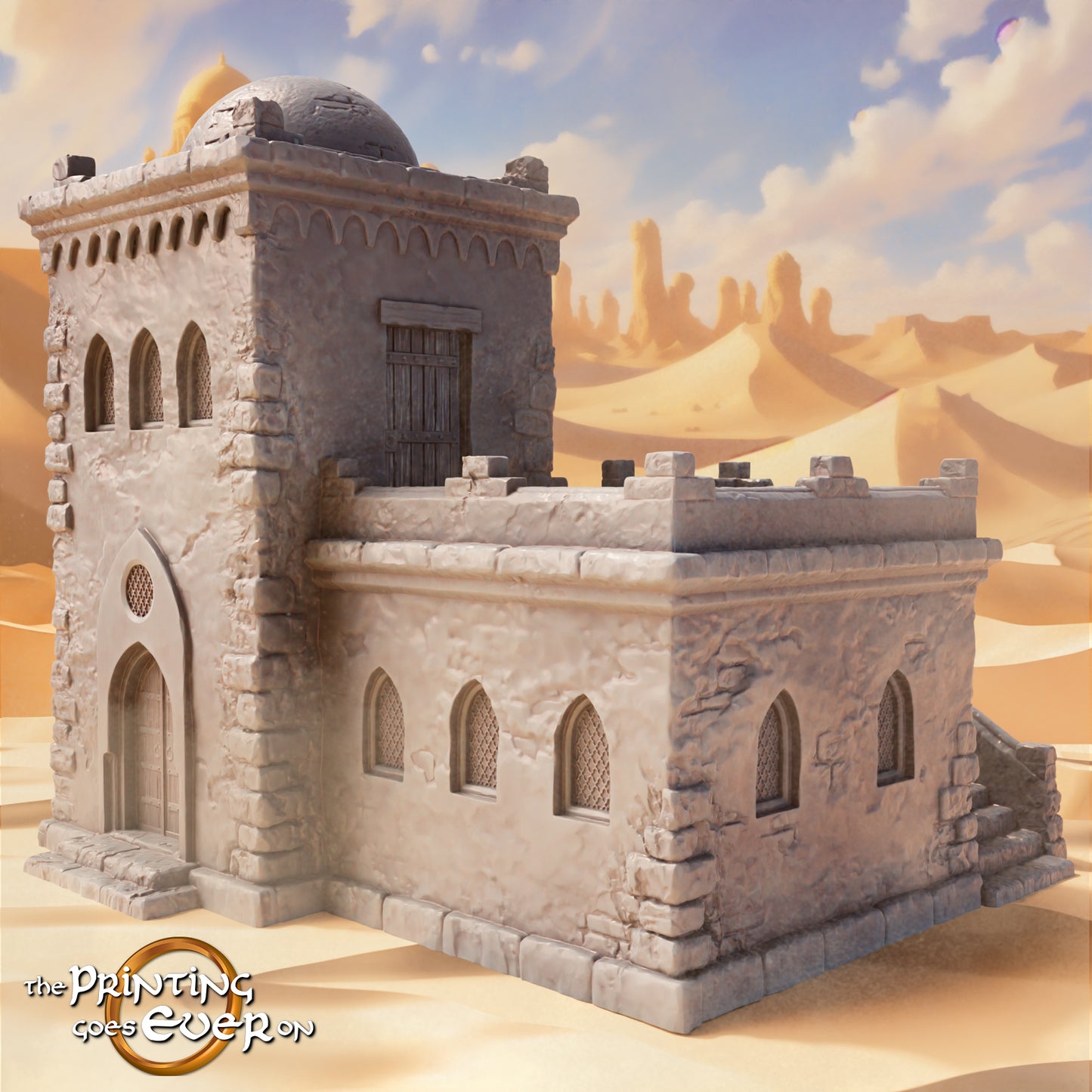 Produktfoto Tabletop 28mm The Printing Goes Ever On (TPGEO) 0: Orientalisches Haus A - Wohnhaus in der Wüste - Behausungen der Menschen aus dem Süden