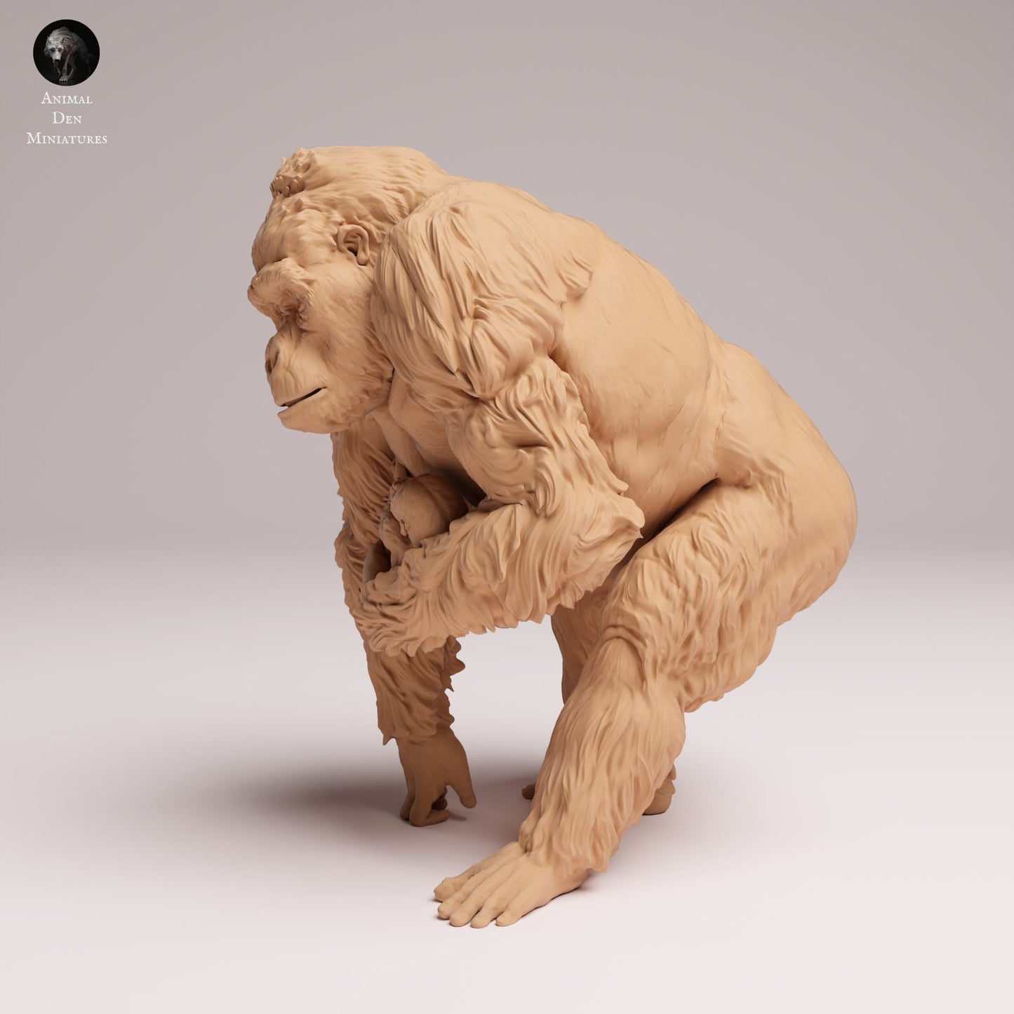 Produktfoto Tier Figur Diorama, Modellbau: 0: Dschungel Tier Figur: Östlicher Flachlandgorilla Weibchen mit Jungtier (Ref 25_07_10)