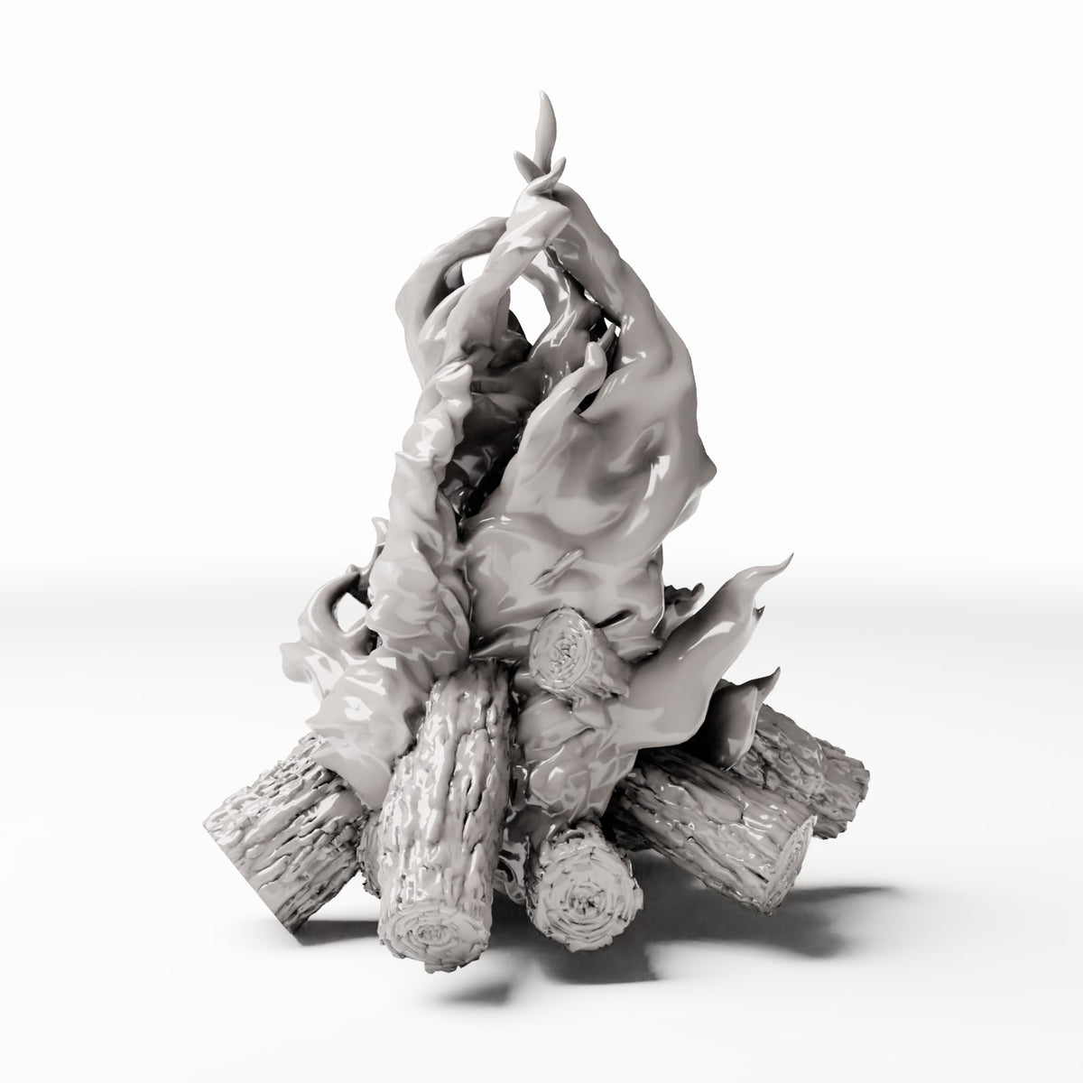 Diorama Modellbau Produktfoto 3: Diorama Gelände: Lagerfeuer mit Holzscheiten (Ref. 428D)