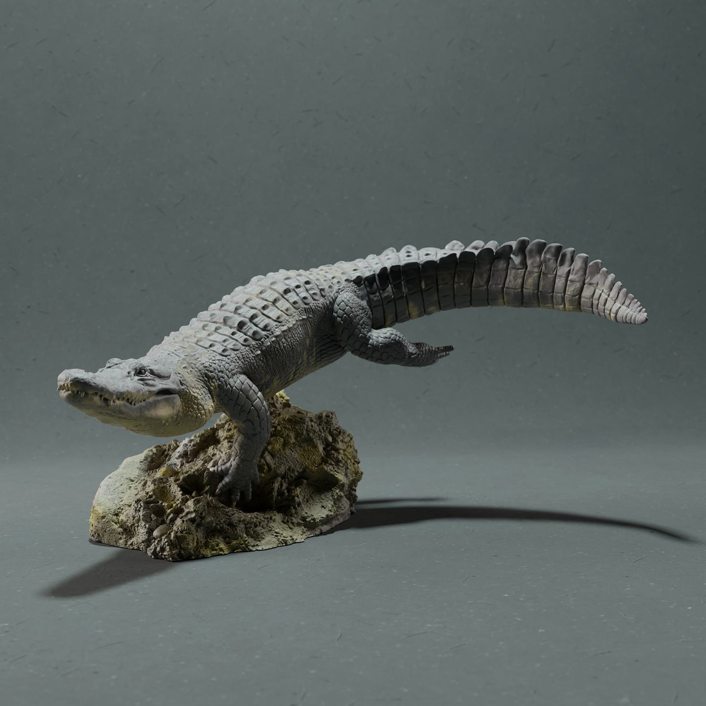 Produktfoto Tier Figur Diorama, Modellbau: 0: Wildtier Figur: schwimmender Amerikanischer Alligator (Ref 01_01_44)