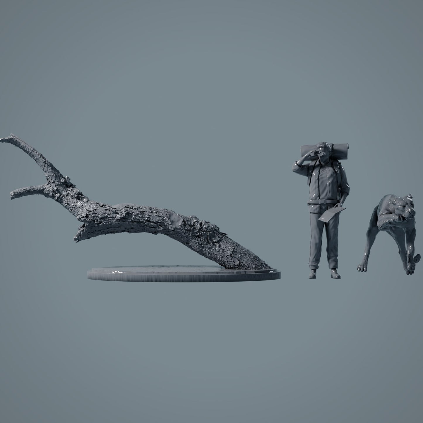 Wildtier Figur: Afrikanischer Leopard auf Baum (23_02_17)