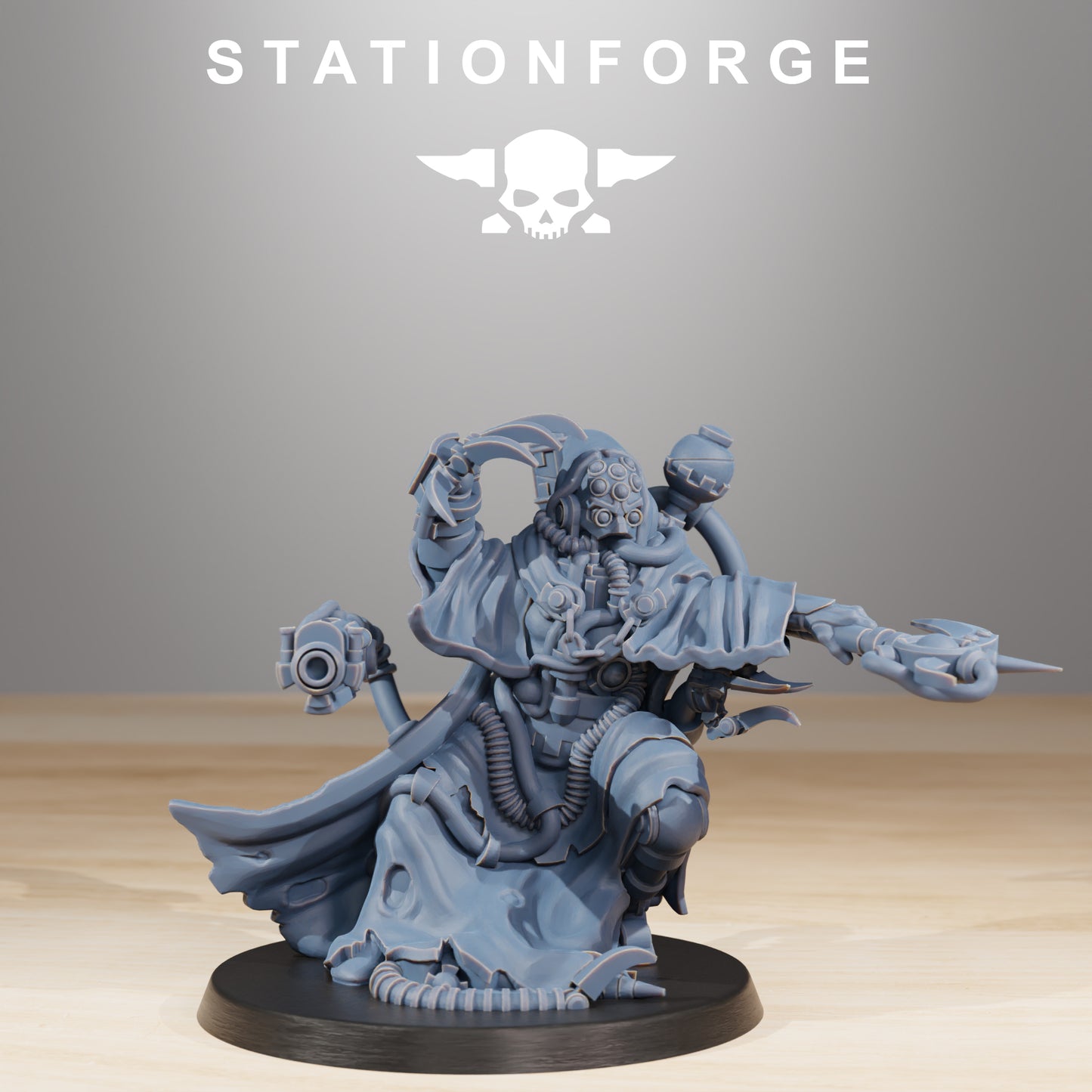Produktfoto Tabletop 28mm The Printing Goes Ever On (TPGEO) 0: Scavengers Cultist Leader & The Seer