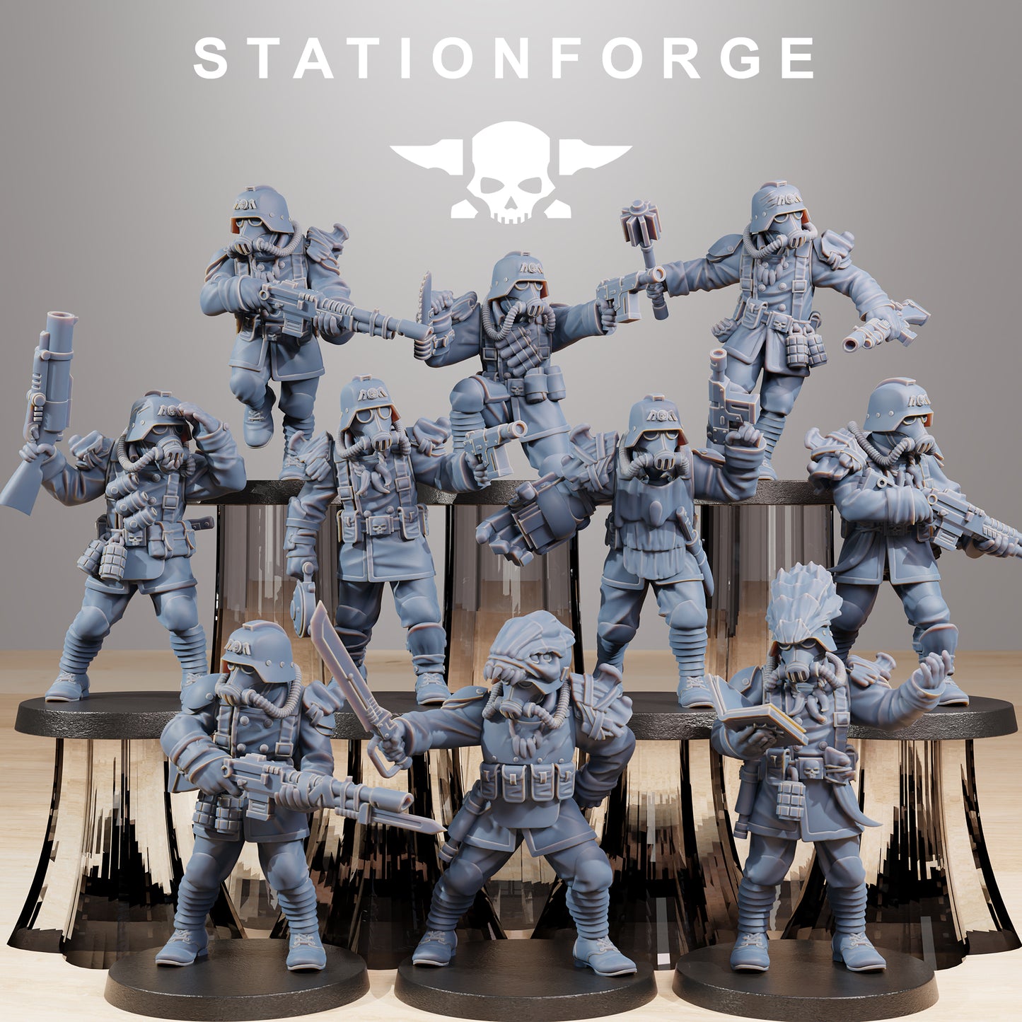 Produktfoto Tabletop 28mm The Printing Goes Ever On (TPGEO) 0: GrimGuard Xenarid Hunters