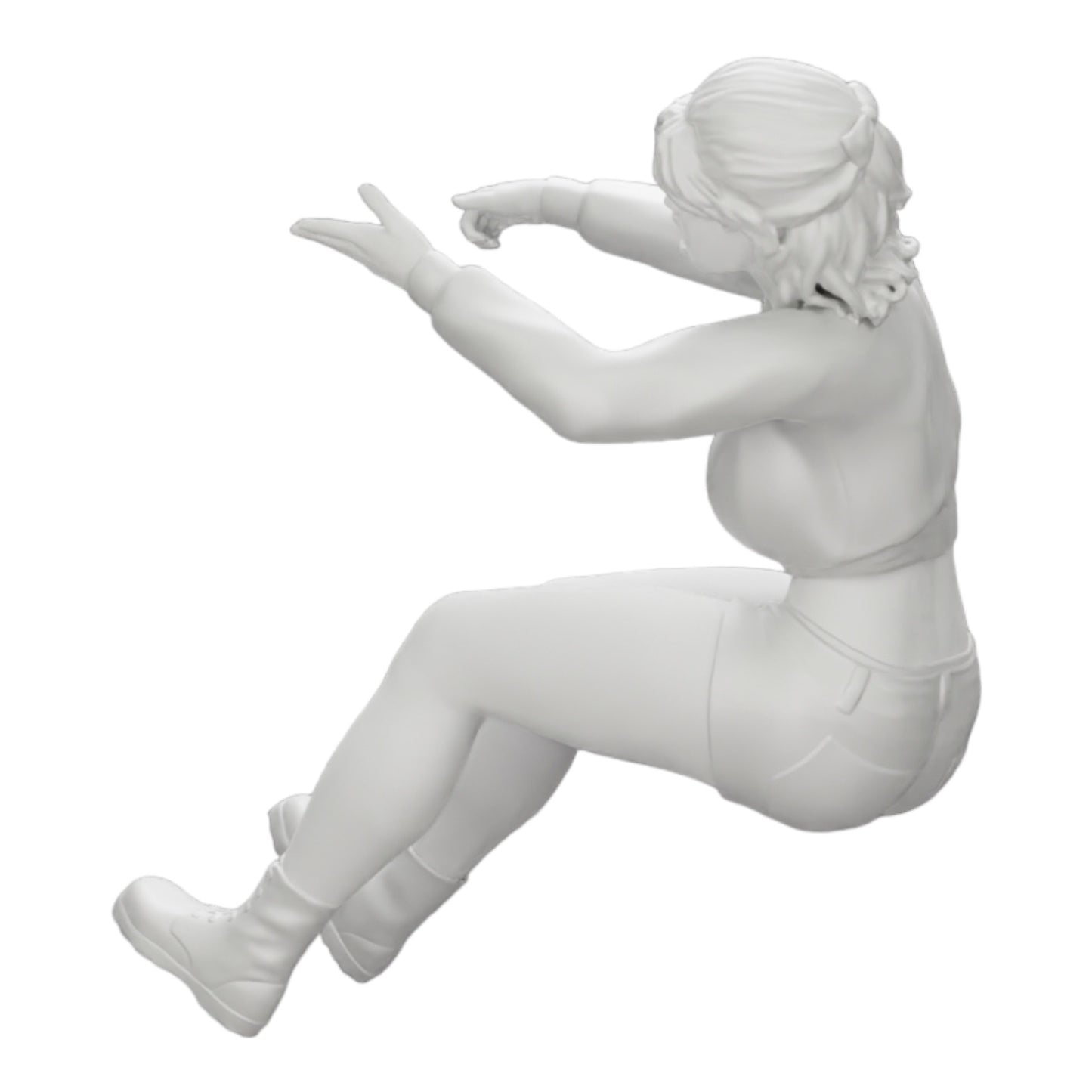 Diorama Modellbau Produktfoto 0: Wütende junge Frau im Minishirt schreit aus dem Auto (Ref Nr. A17)