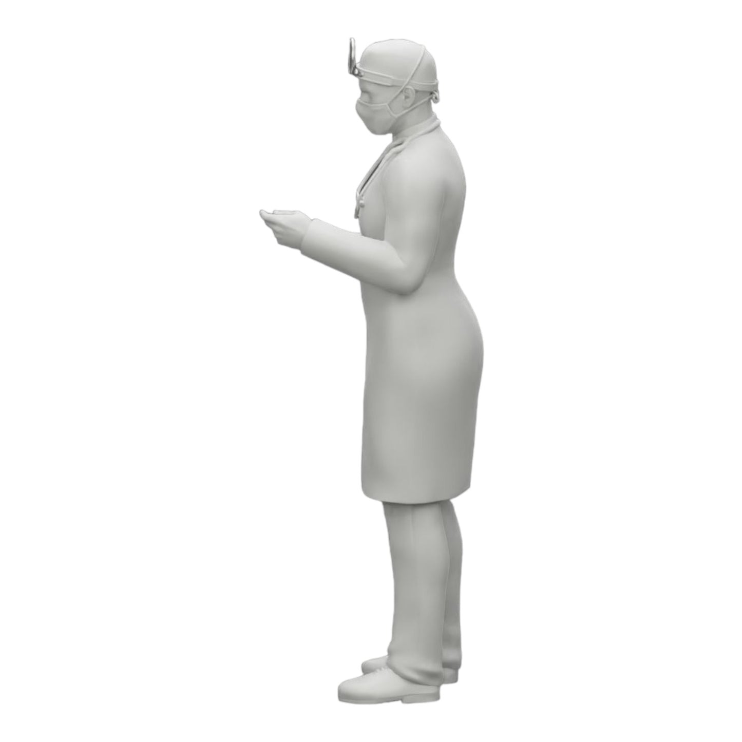 Diorama Modellbau Produktfoto 0: Chirurg/Arzt im Krankenhaus mit Stethoskop (Ref Nr. A29)