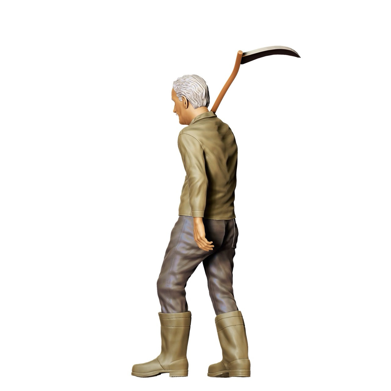 Miniatur Figur: Bauer mit Sense A - Alter Landwirt bei der Arbeit (Nr. 299)