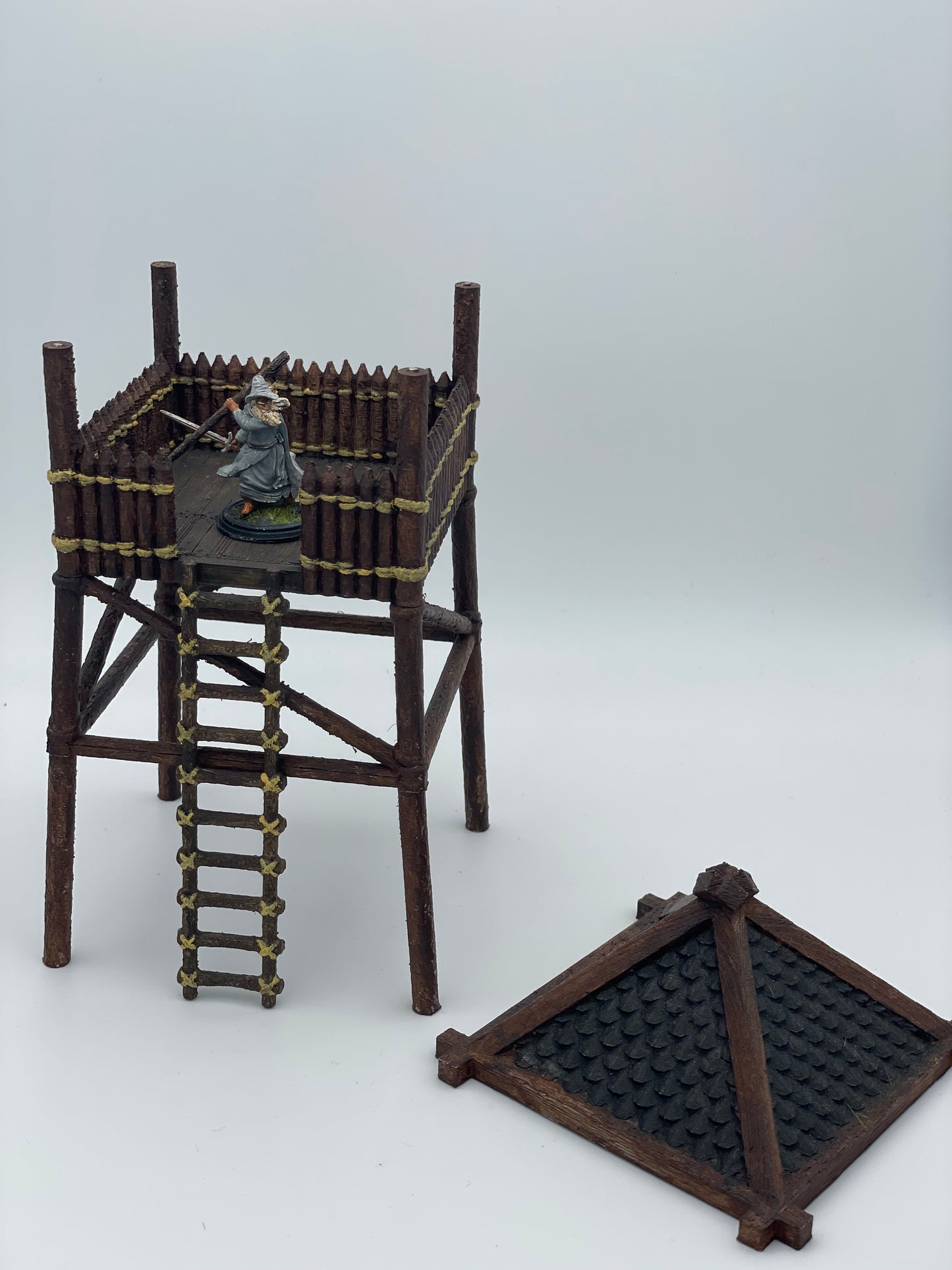 Produktfoto Tabletop 28mm The Printing Goes Ever On (TPGEO) 0: Wachturm aus Holz - Ausguck der Pferdeherren