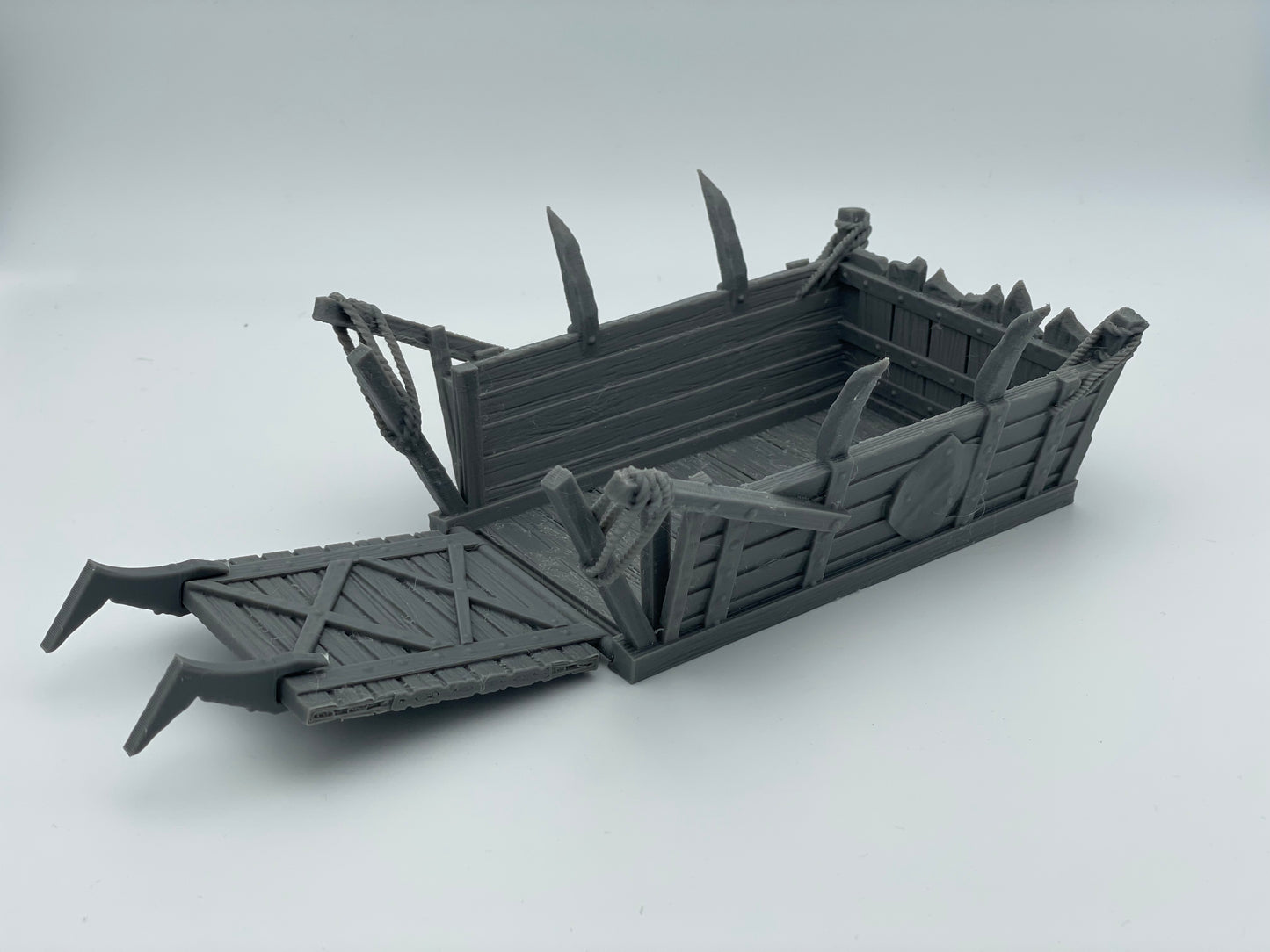 Produktfoto Tabletop 28mm The Printing Goes Ever On (TPGEO) 0: Landungsboot klein - Transport Boot der Orks - Floß zur Belagerung