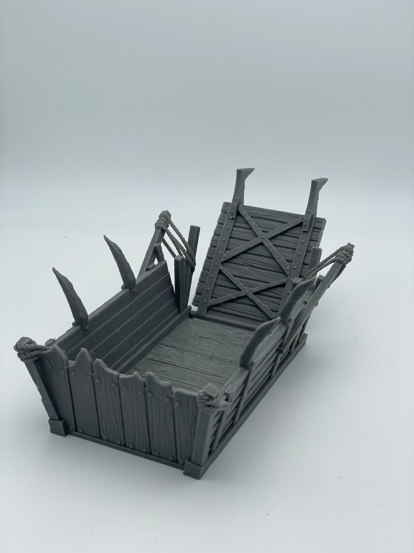 Produktfoto Tabletop 28mm The Printing Goes Ever On (TPGEO) 0: Landungsboot klein - Transport Boot der Orks - Floß zur Belagerung