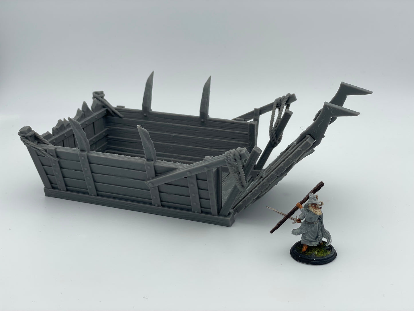 Produktfoto Tabletop 28mm The Printing Goes Ever On (TPGEO) 0: Landungsboot klein - Transport Boot der Orks - Floß zur Belagerung