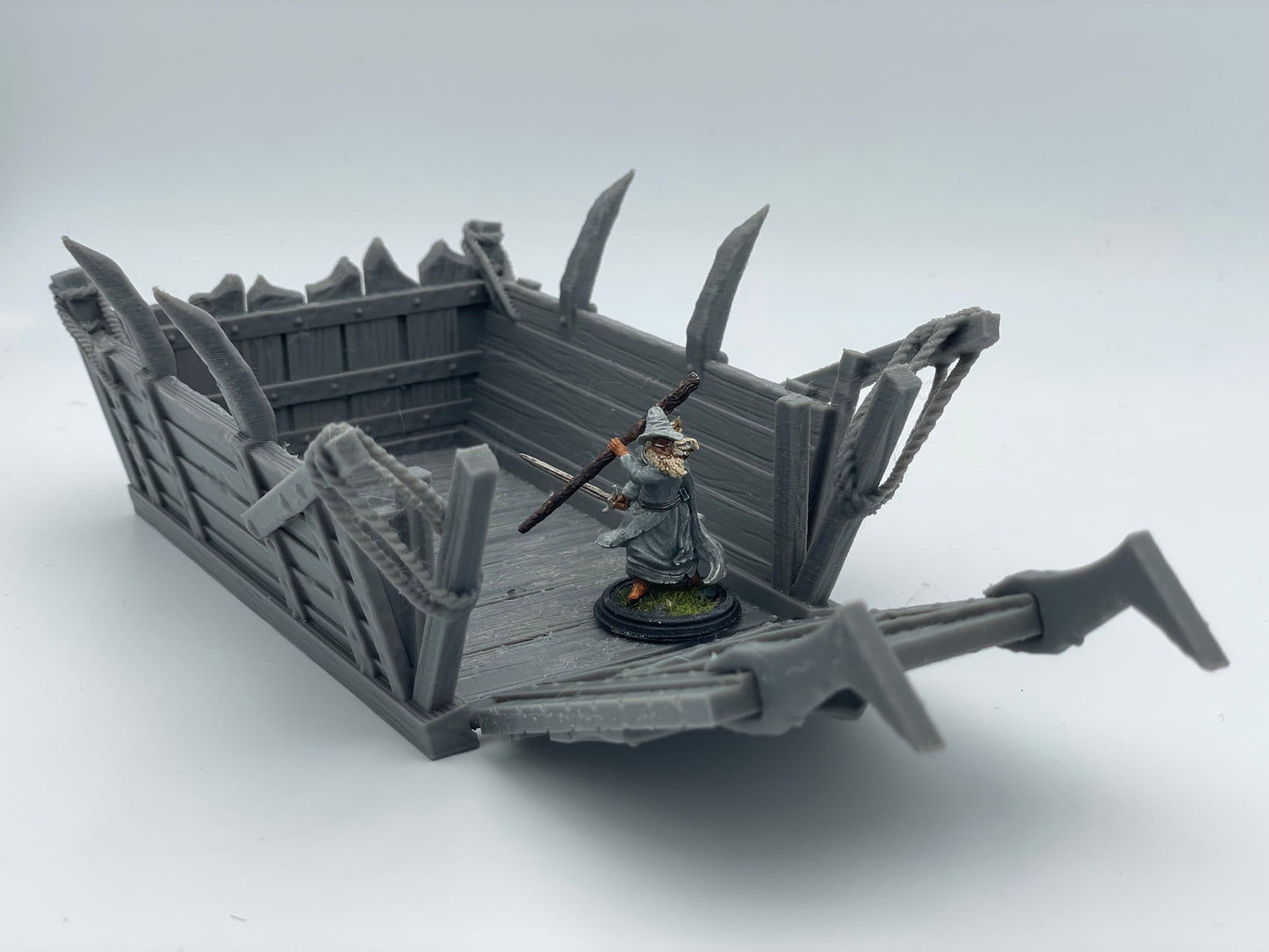 Produktfoto Tabletop 28mm The Printing Goes Ever On (TPGEO) 0: Landungsboot klein - Transport Boot der Orks - Floß zur Belagerung