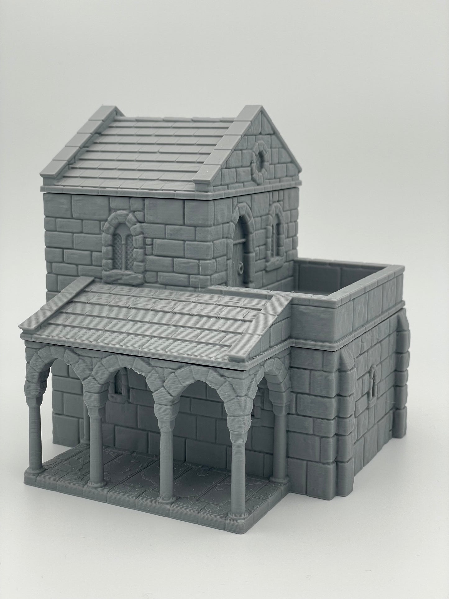 Produktfoto Tabletop 28mm The Printing Goes Ever On (TPGEO) 0: Mittelalterliches Wohnhaus A - Steinernes Gebäude aus dem Menschenreich Gonthan - Begehbares Gelände