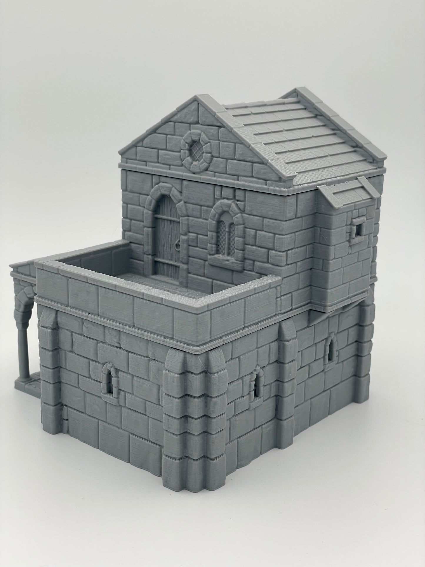 Produktfoto Tabletop 28mm The Printing Goes Ever On (TPGEO) 0: Mittelalterliches Wohnhaus A - Steinernes Gebäude aus dem Menschenreich Gonthan - Begehbares Gelände