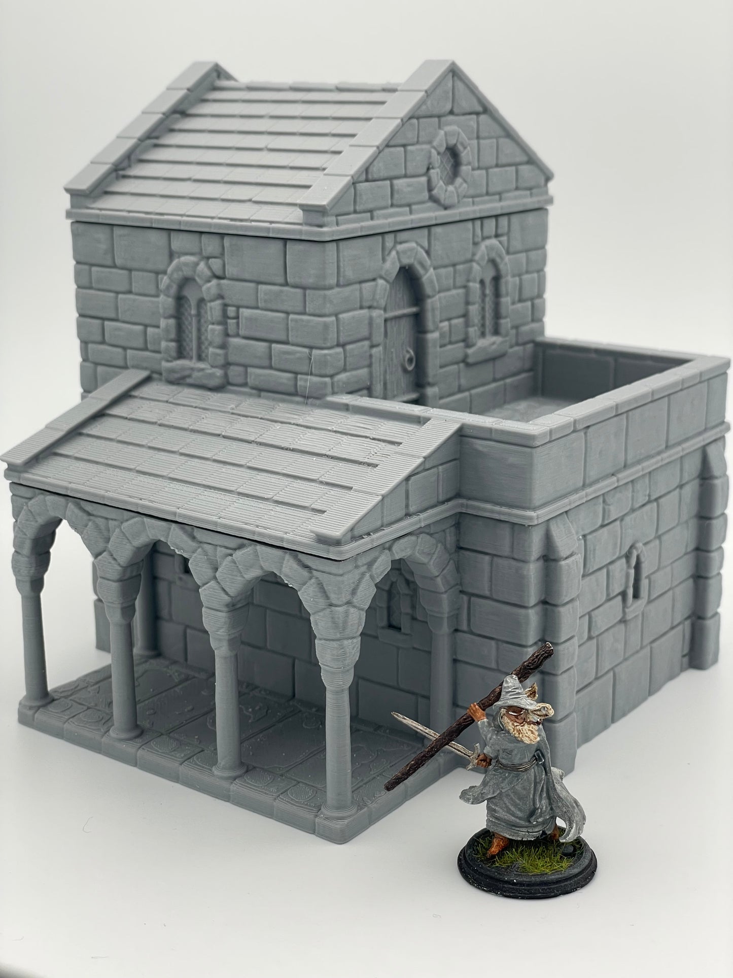 Produktfoto Tabletop 28mm The Printing Goes Ever On (TPGEO) 0: Mittelalterliches Wohnhaus A - Steinernes Gebäude aus dem Menschenreich Gonthan - Begehbares Gelände