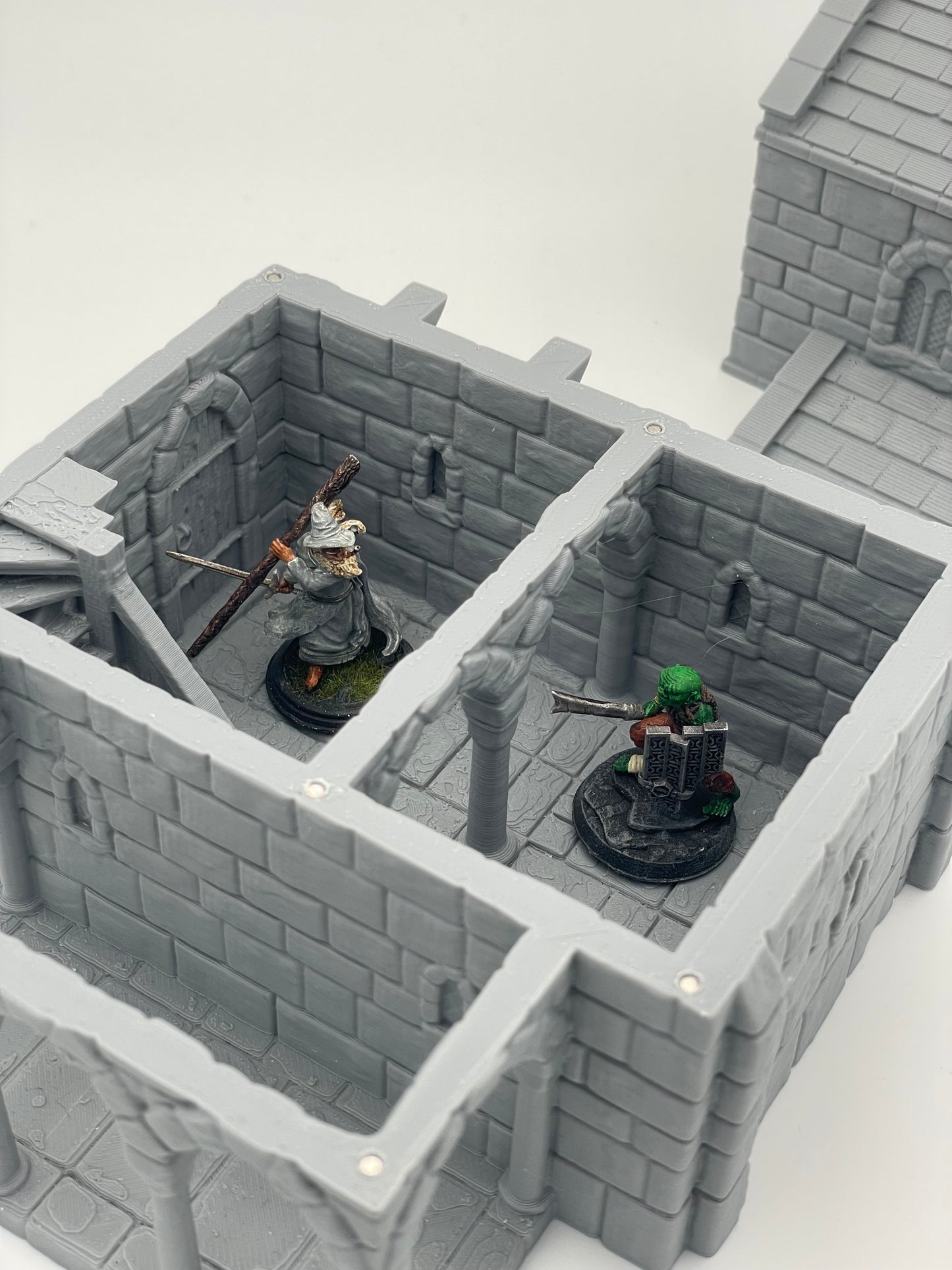 Produktfoto Tabletop 28mm The Printing Goes Ever On (TPGEO) 0: Mittelalterliches Wohnhaus A - Steinernes Gebäude aus dem Menschenreich Gonthan - Begehbares Gelände