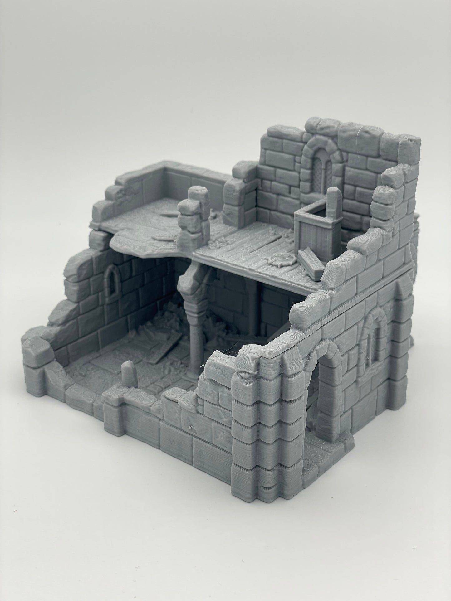 Produktfoto Tabletop 28mm The Printing Goes Ever On (TPGEO) 0: Ruine mittelalterliches Wohnhaus A2 - Überreste Gebäude aus dem Menschenreich Gonthan