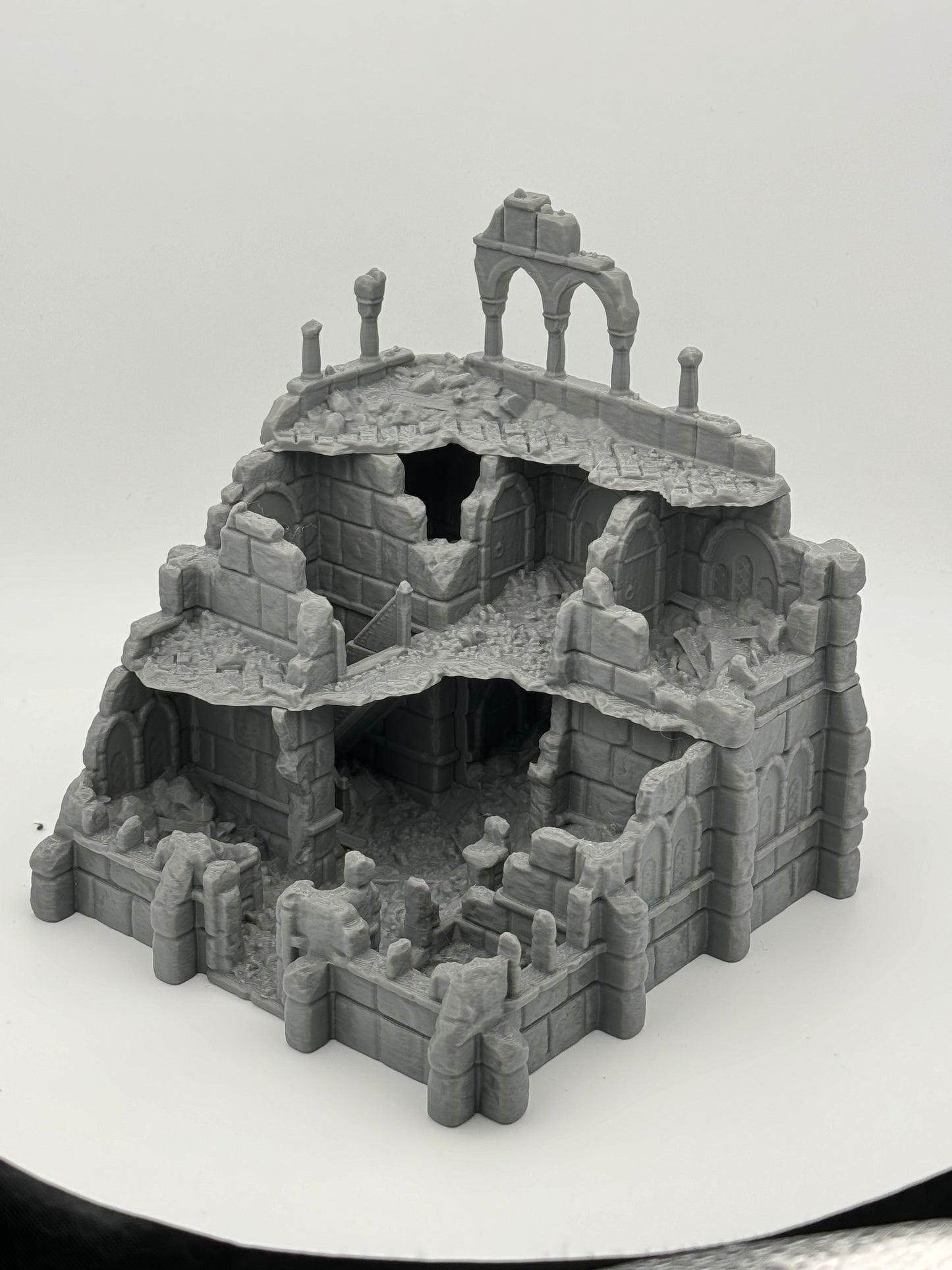 Produktfoto Tabletop 28mm The Printing Goes Ever On (TPGEO) 0: Warenhaus Ruinen Ivory City - Gebäude Königreich Gonthan - Warehouse Tabletop Terrain