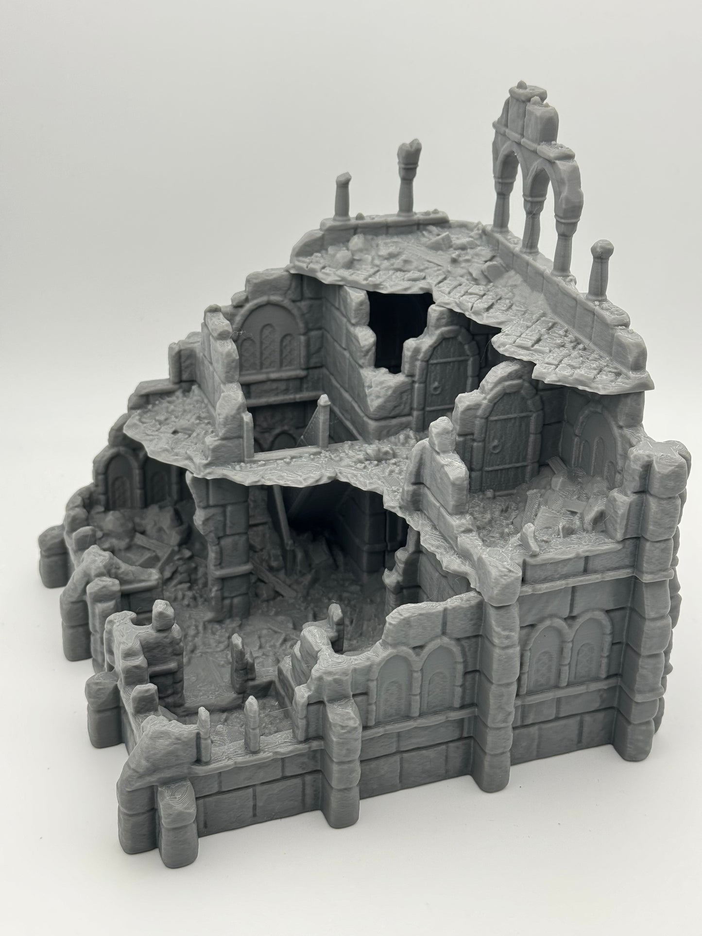 Produktfoto Tabletop 28mm The Printing Goes Ever On (TPGEO) 0: Warenhaus Ruinen Ivory City - Gebäude Königreich Gonthan - Warehouse Tabletop Terrain
