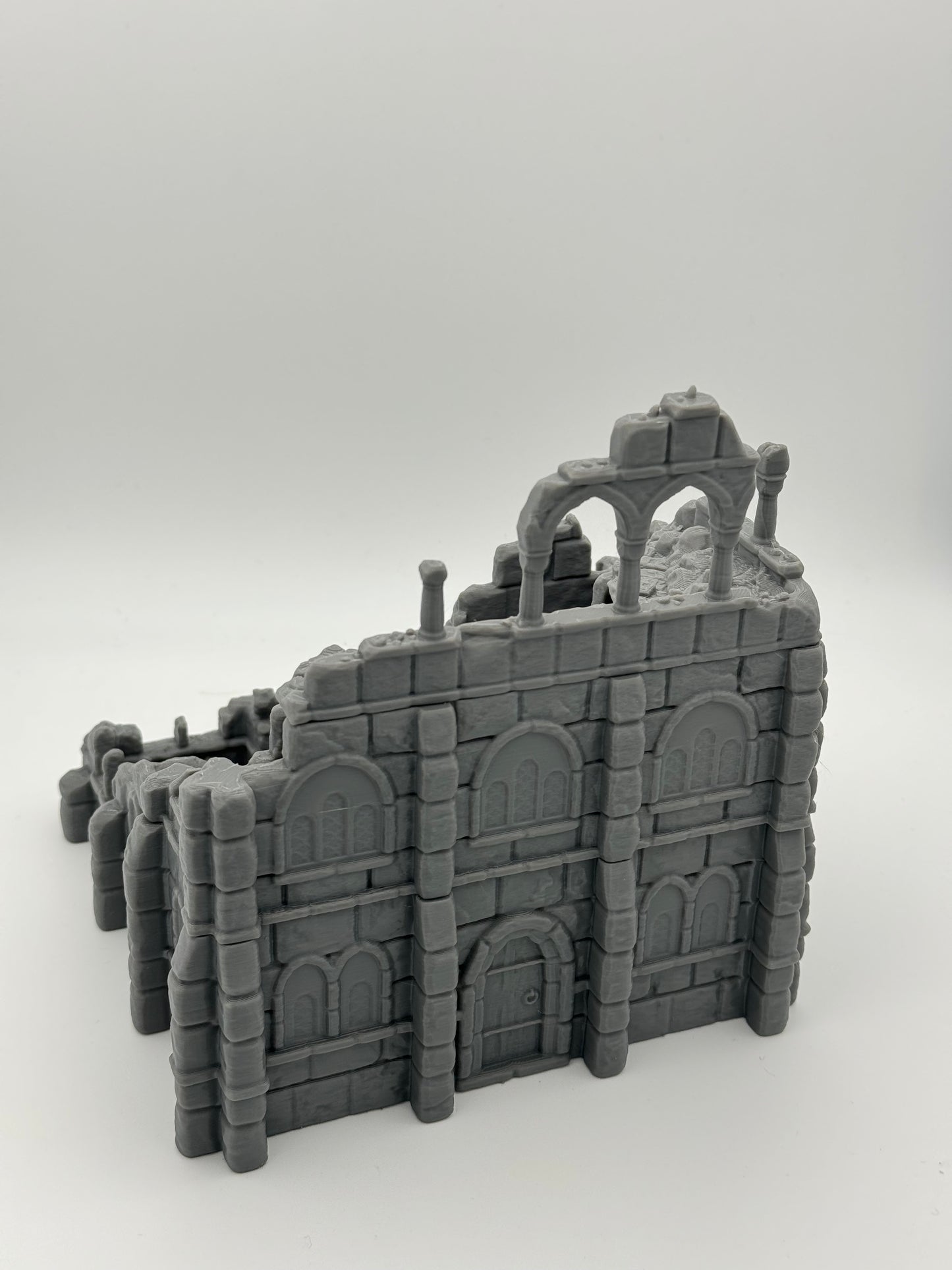 Produktfoto Tabletop 28mm The Printing Goes Ever On (TPGEO) 0: Warenhaus Ruinen Ivory City - Gebäude Königreich Gonthan - Warehouse Tabletop Terrain