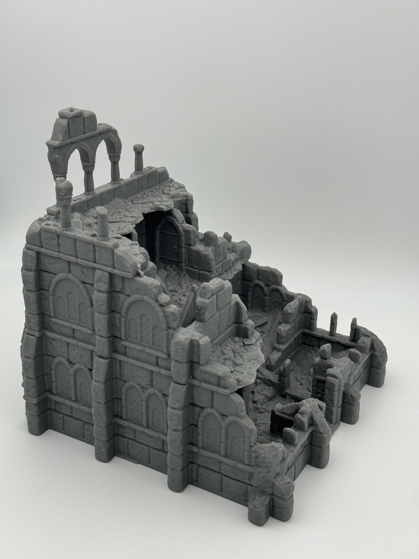 Produktfoto Tabletop 28mm The Printing Goes Ever On (TPGEO) 0: Warenhaus Ruinen Ivory City - Gebäude Königreich Gonthan - Warehouse Tabletop Terrain