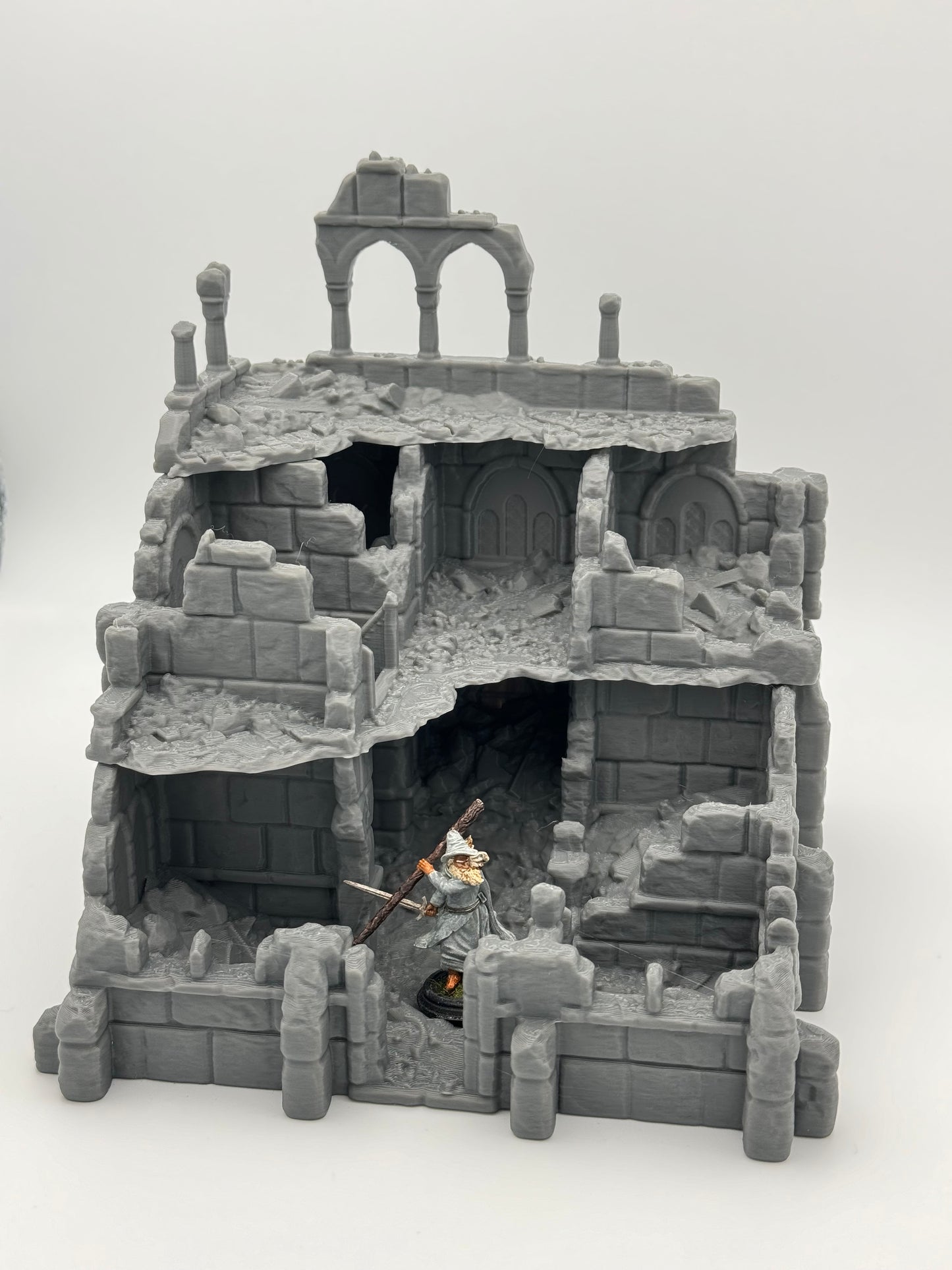 Produktfoto Tabletop 28mm The Printing Goes Ever On (TPGEO) 0: Warenhaus Ruinen Ivory City - Gebäude Königreich Gonthan - Warehouse Tabletop Terrain