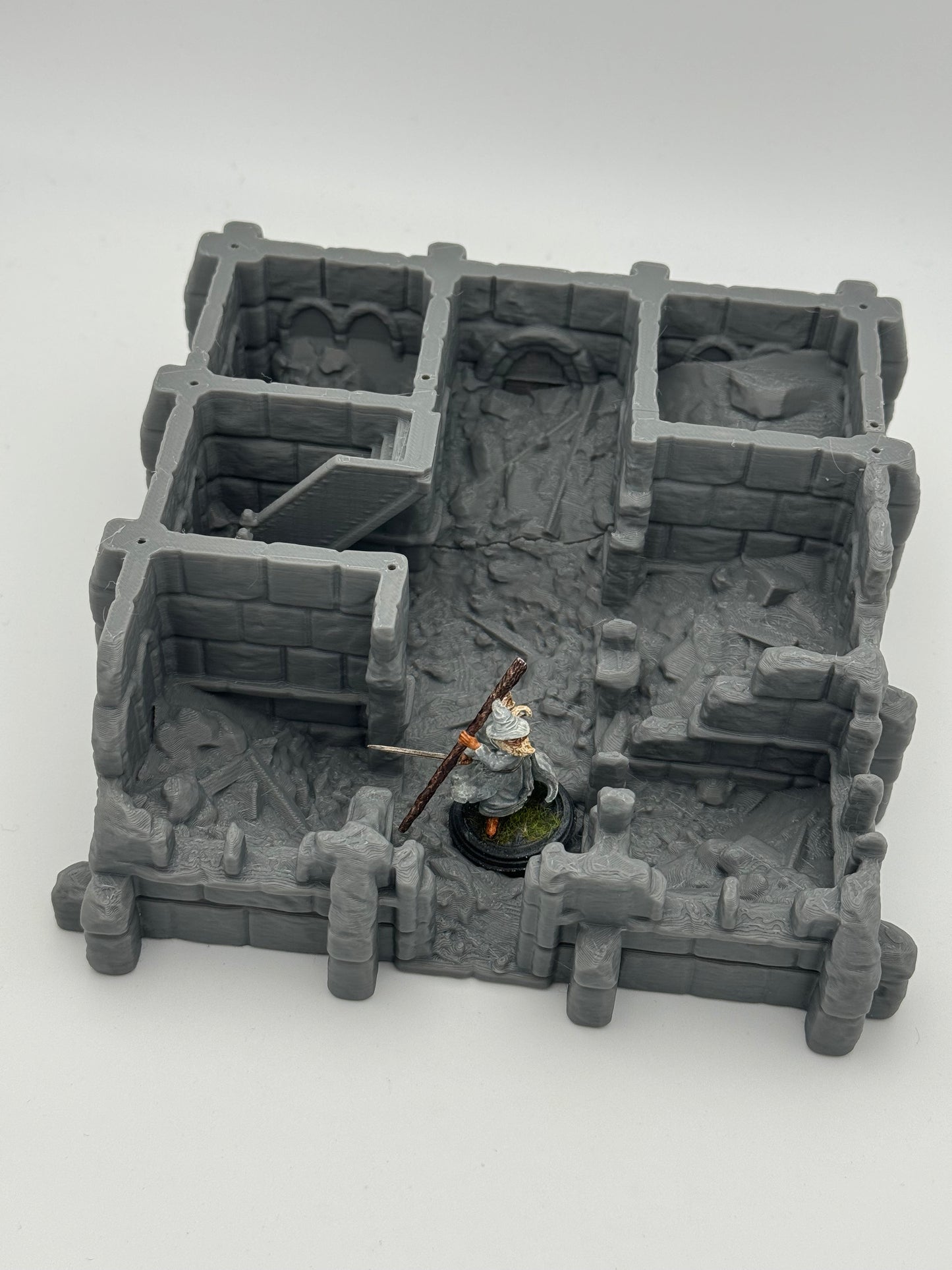 Produktfoto Tabletop 28mm The Printing Goes Ever On (TPGEO) 0: Warenhaus Ruinen Ivory City - Gebäude Königreich Gonthan - Warehouse Tabletop Terrain
