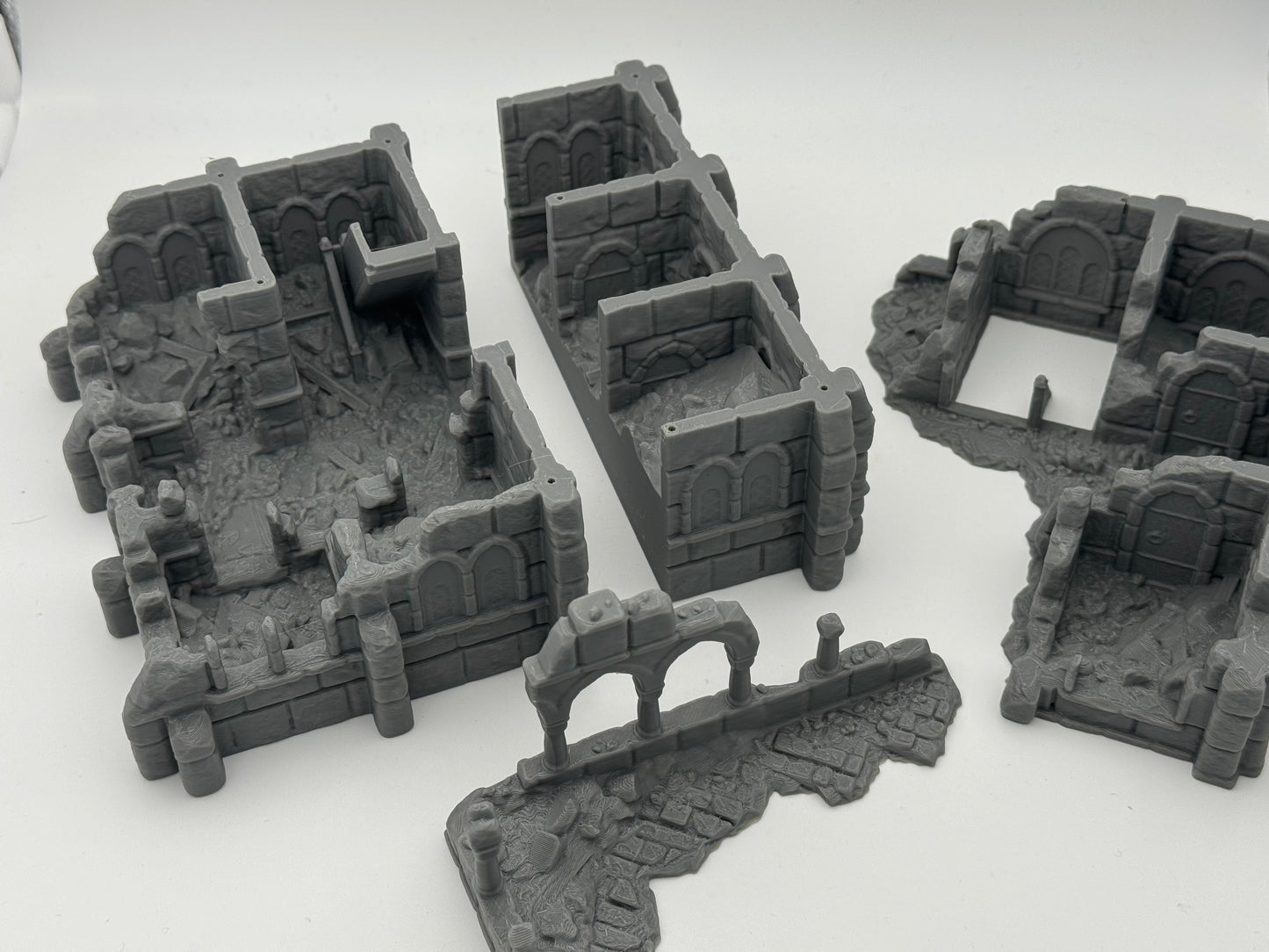 Produktfoto Tabletop 28mm The Printing Goes Ever On (TPGEO) 0: Warenhaus Ruinen Ivory City - Gebäude Königreich Gonthan - Warehouse Tabletop Terrain