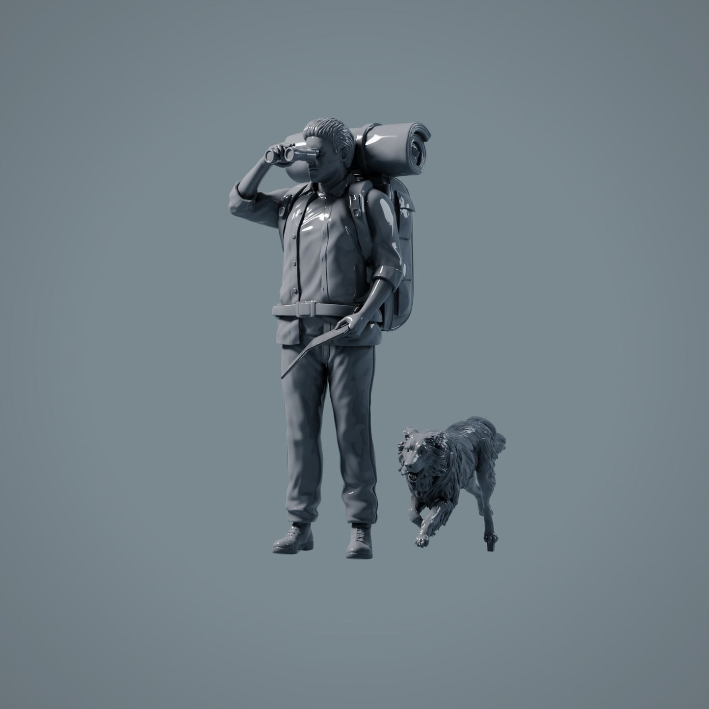 Haustier Figur: laufender Hund - Border Collie (a008)