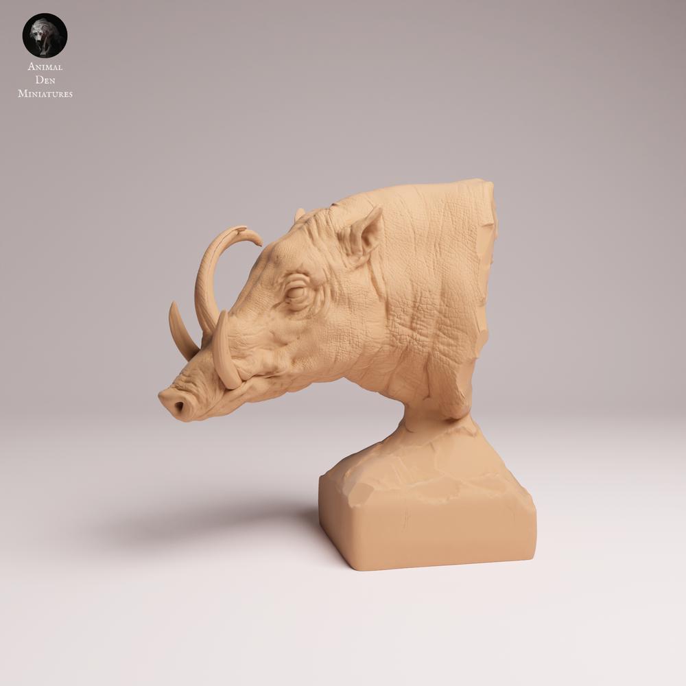 Produktfoto Tabletop 28mm Lord of the Print (LotP) 2: Wildtier Tierfigur: Sulawesi-Pustelschwein - Bueste (25_12_07)