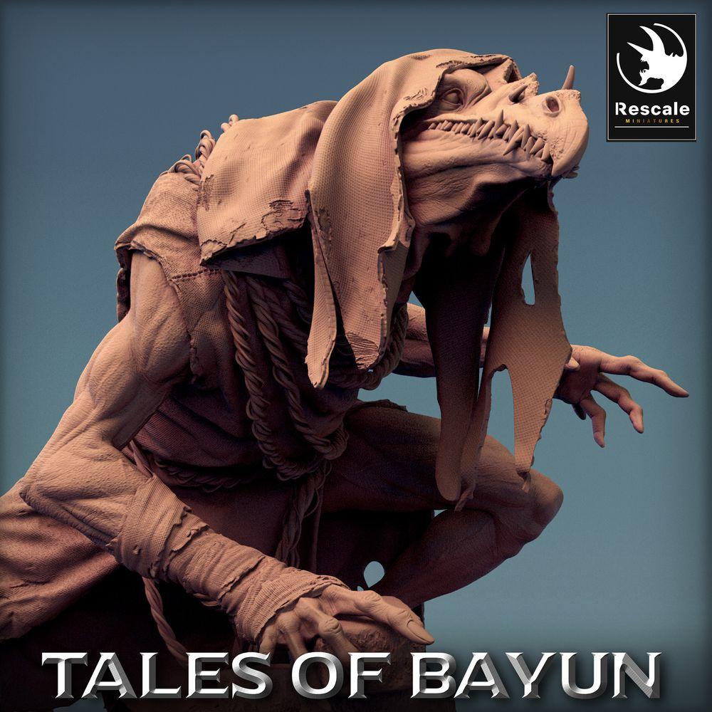 Produktfoto Tabletop 28mm Lord of the Print (LotP) 0: Tabletop Miniatur: Kikimora Ghoul-Jäger, Schattenkultist, Krähenmensch, Dungeon-Boss (24_01_E3)