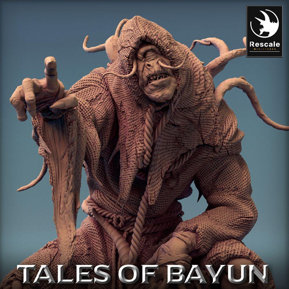 Produktfoto Tabletop 28mm Lord of the Print (LotP) 0: Tabletop Miniatur: Dunkler Kultist, Dämonenbeschwörer und Nekromant - Chaospriester Boss mit Tentakeln (Warlock Necromancer) (24_01_C2)