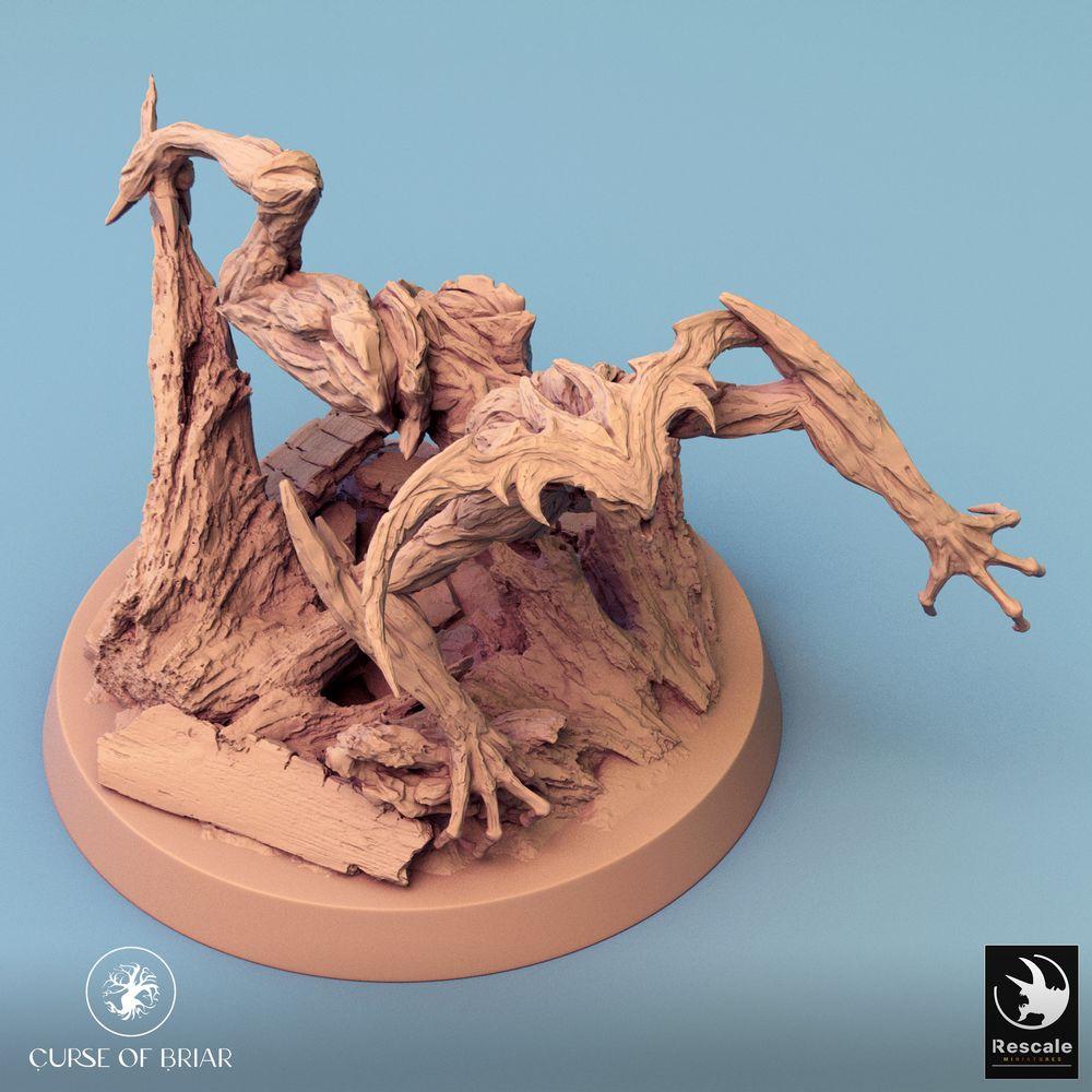 Produktfoto Tabletop 28mm Lord of the Print (LotP) 0: Tabletop Miniatur: Waldgeist Baumwesen, Dornenwächter, lebender Baum im Ansturm (24_07_A13)
