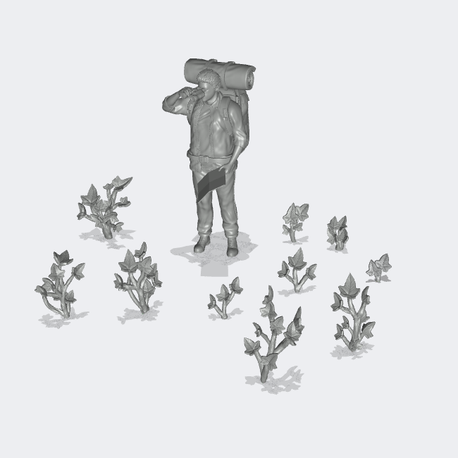 Produktfoto Miniatur Möbel, Einrichtung Diorama und Modellbau 0: Pflanzen und Gewächse: 10 Efeu Pflanzen