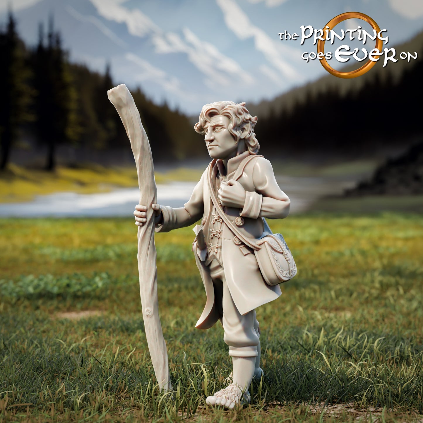 Produktfoto Tabletop 28mm The Printing Goes Ever On (TPGEO) 0: 9 Helden in Wanderpose Remastered: Gefährten aus Menschen, Elben, Zwergen und Halblingen - Wanderer