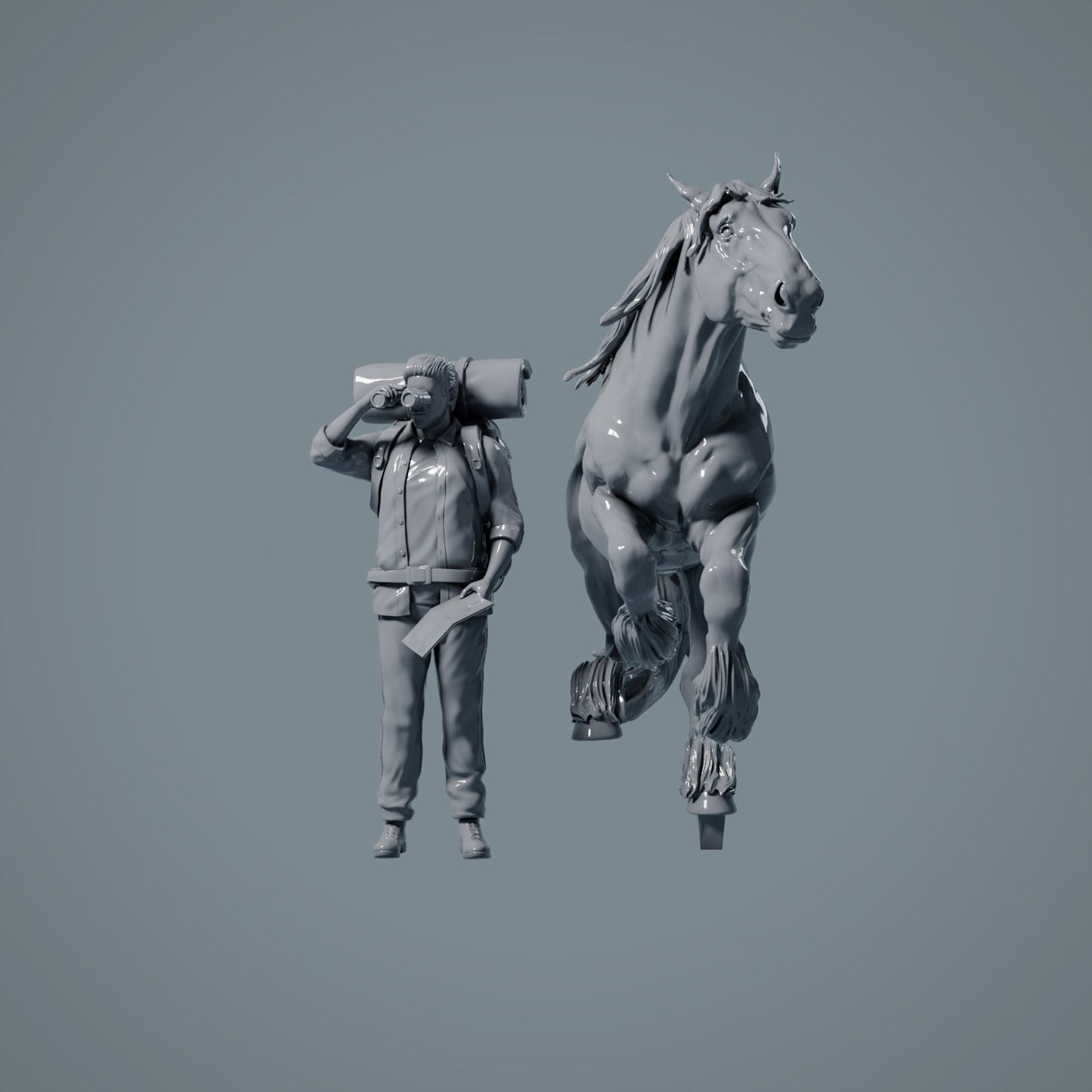 Farm Tier Figur: laufendes Pferd - Suffolk Punch (a009)