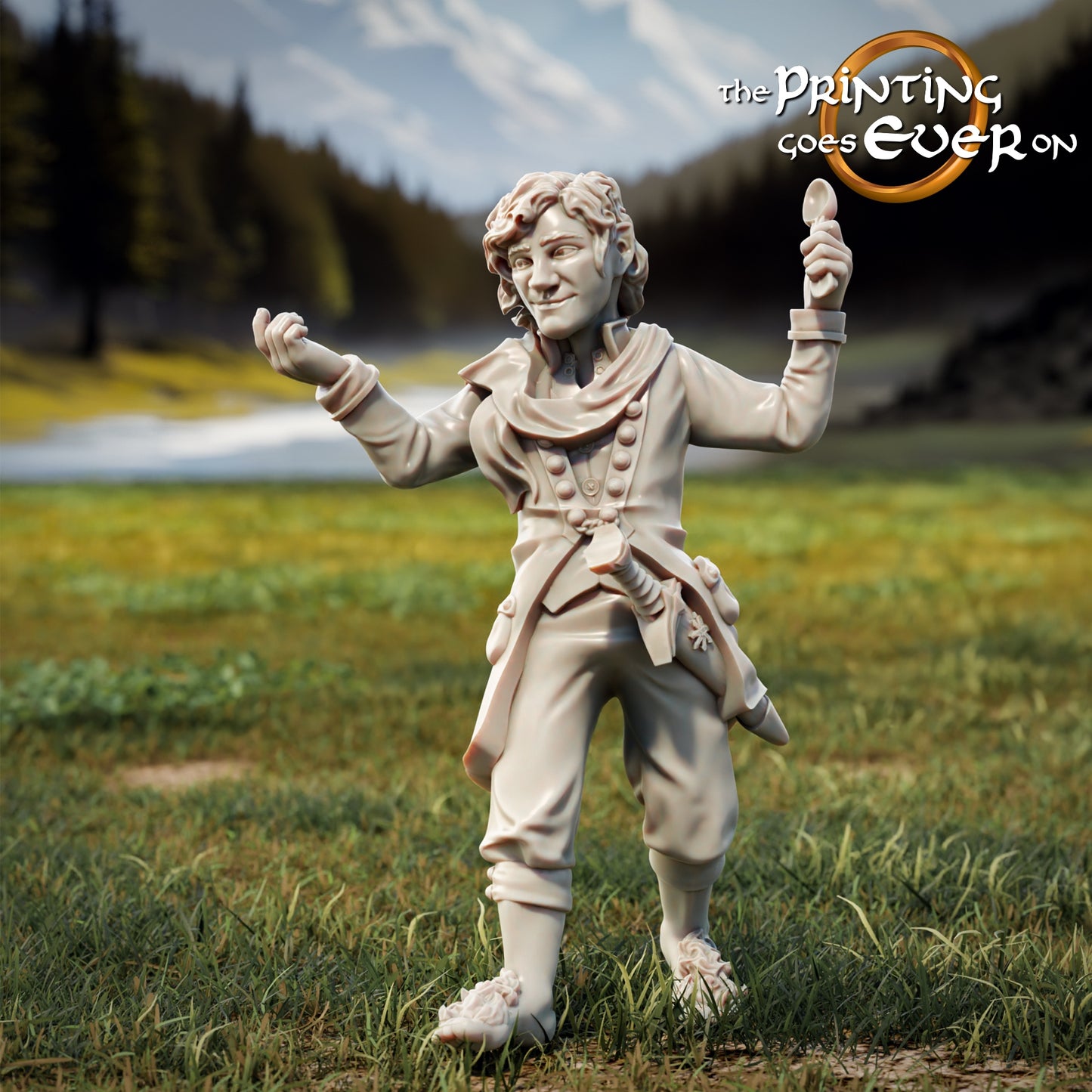 Produktfoto Tabletop 28mm The Printing Goes Ever On (TPGEO) 0: 9 Helden in Wanderpose Remastered: Gefährten aus Menschen, Elben, Zwergen und Halblingen - Wanderer