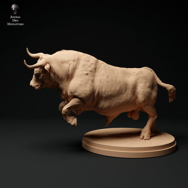 Produktfoto Tier Figur Diorama, Modellbau: 0: Farm Tier Figur: Bulle rasend- Red Devon Bull