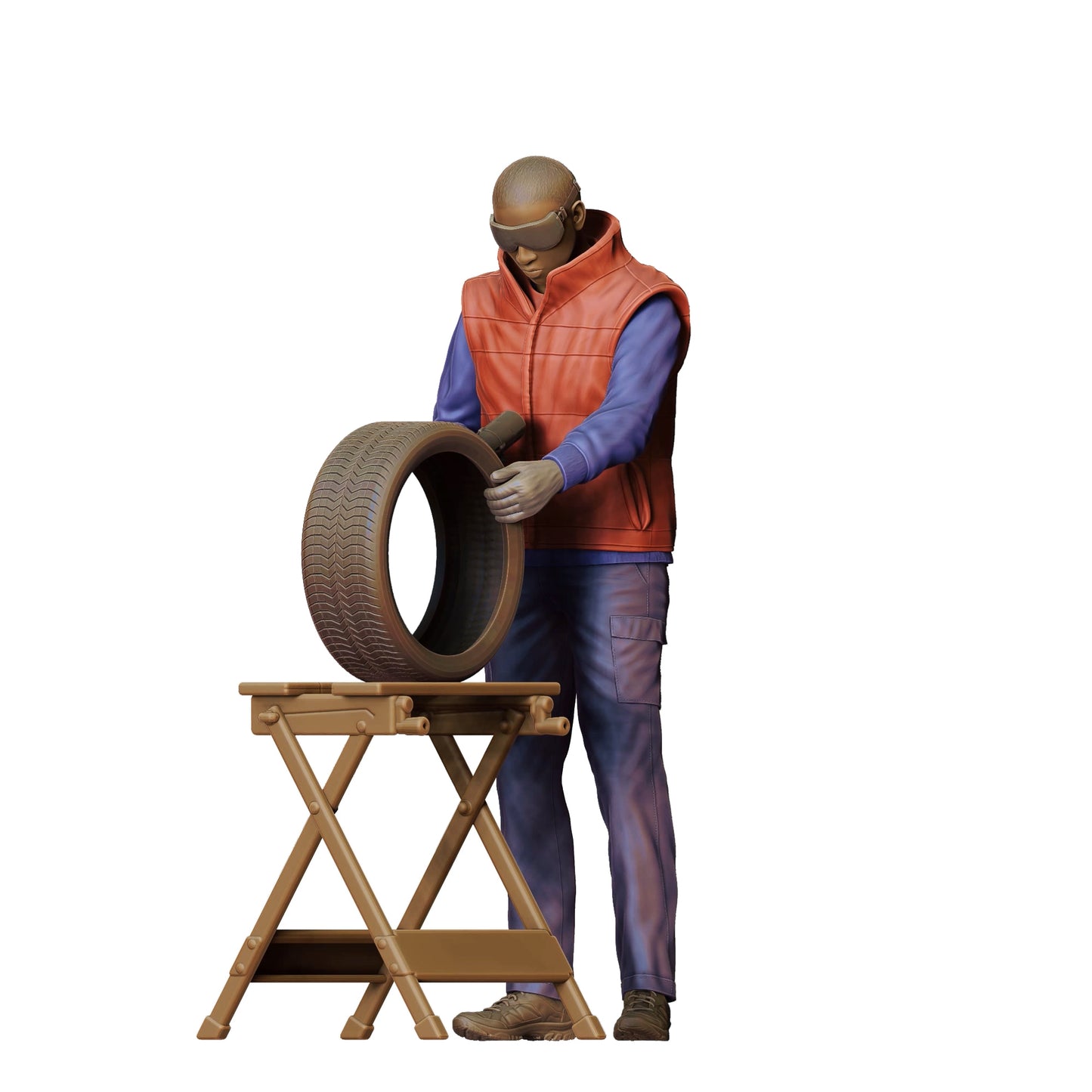 Produktfoto 0: Mechaniker: Reifen Reparatur in der Autowerkstatt