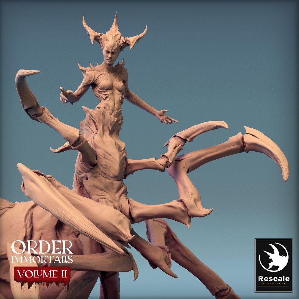 Produktfoto Tabletop 28mm Lord of the Print (LotP) 0: Tabletop Miniatur: Immortalis Queen Spider, Spinnenkönigin, Arachniden-Matriarchin, Bossmonster (24_02_H2)