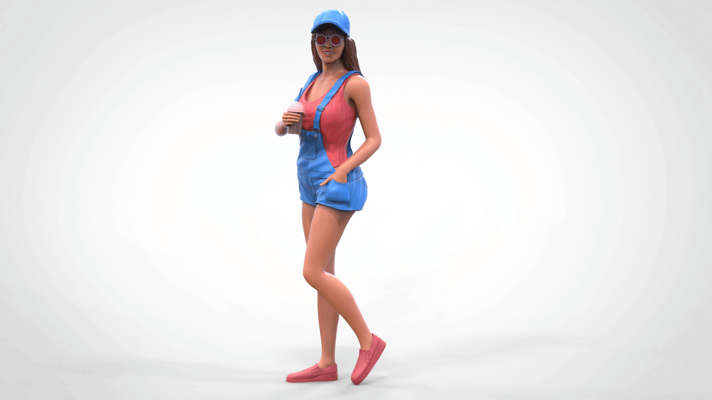 Produktfoto Diorama und Modellbau Miniatur Figur: Frau mit Eis