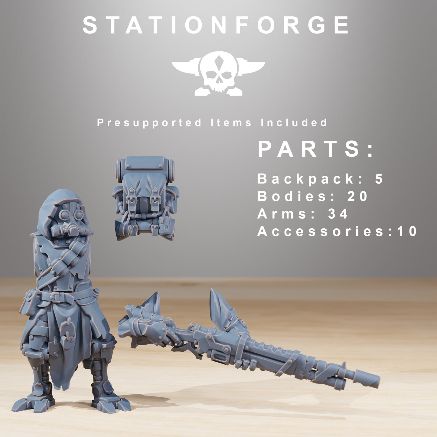 Produktfoto 28mm Tabletop Minis Stationforge: Rangers Builder Kit